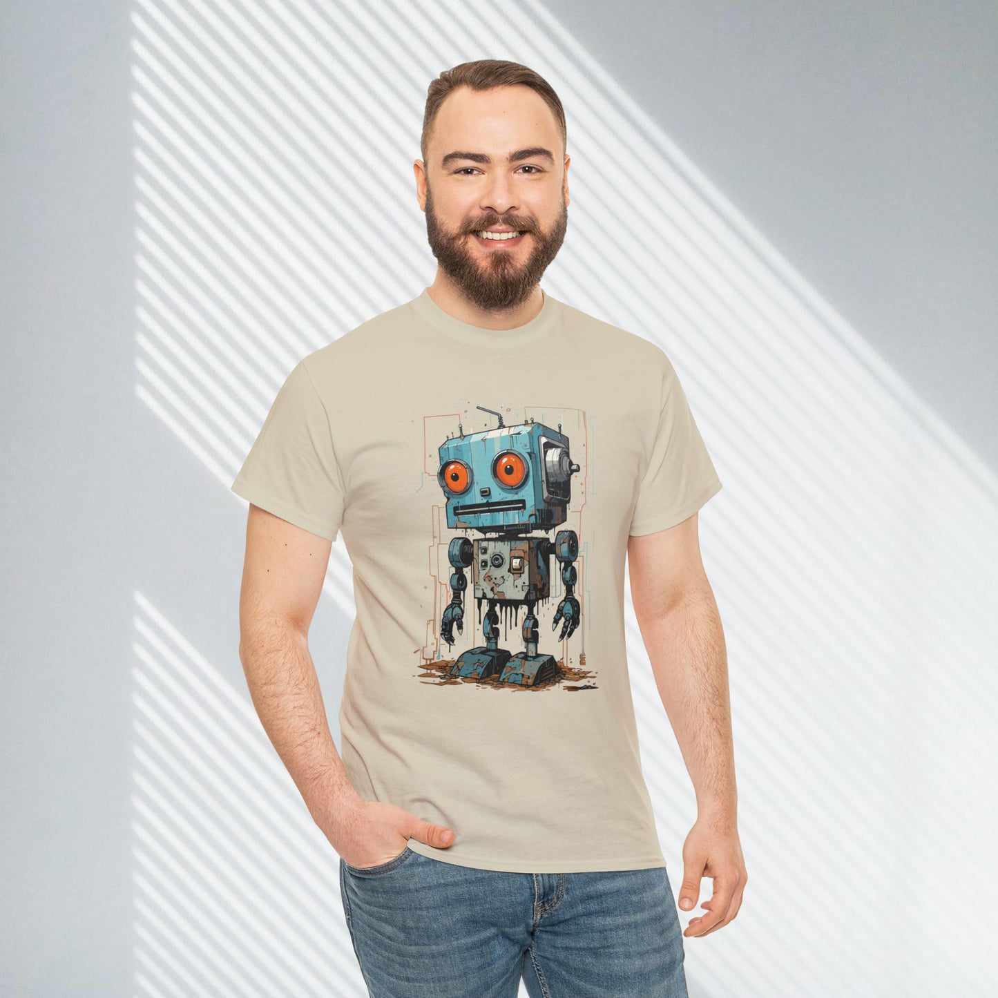 Gears of Sorrow, Robot Unisex Heavy Cotton Tee