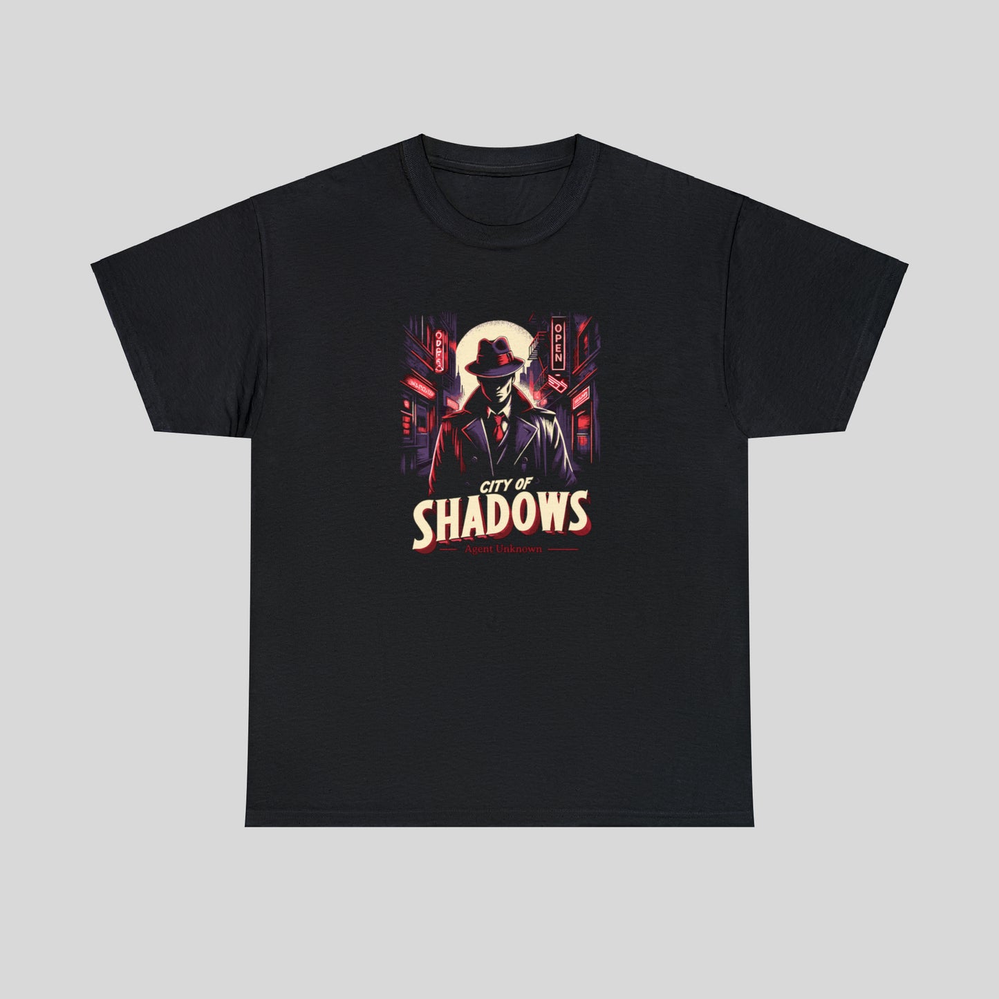 City of Shadows, Detective, Unisex Heavy Cotton Tee