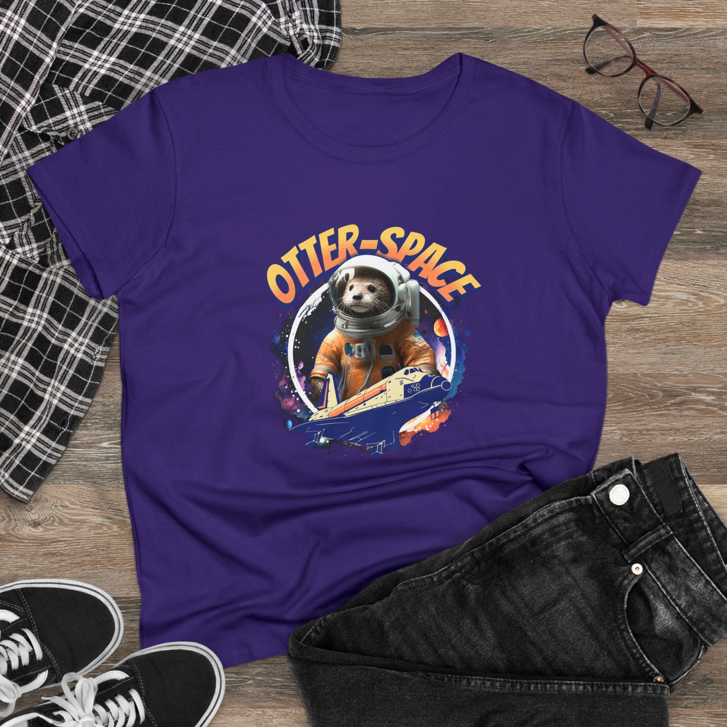 OTTER-SPACE, Women's Midweight Cotton Tee