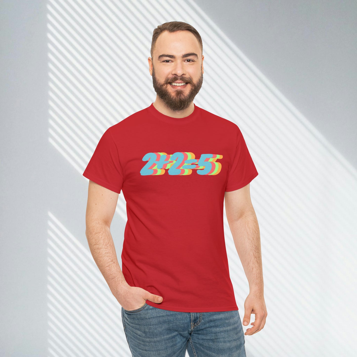2+2=5, George Orwell 1984 inspired Unisex Heavy Cotton Tee