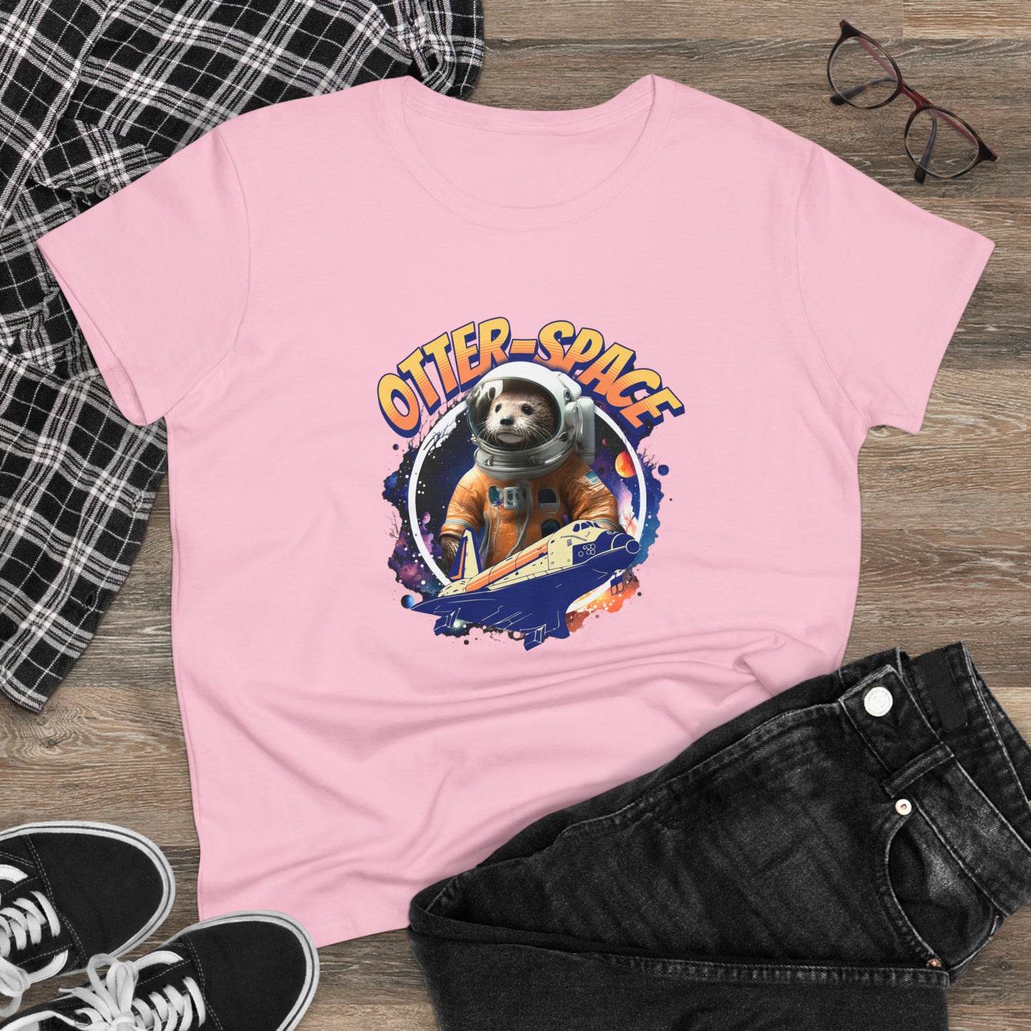 OTTER-SPACE, Women's Midweight Cotton Tee