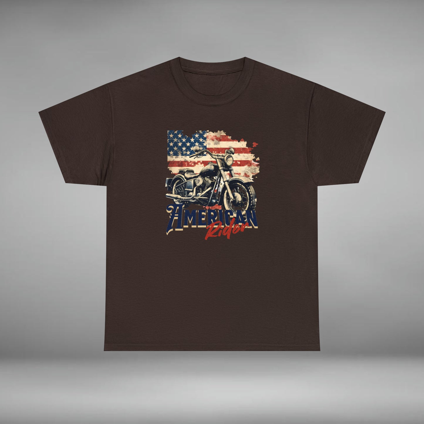 American Rider, Motorcycle Unisex Heavy Cotton Tee