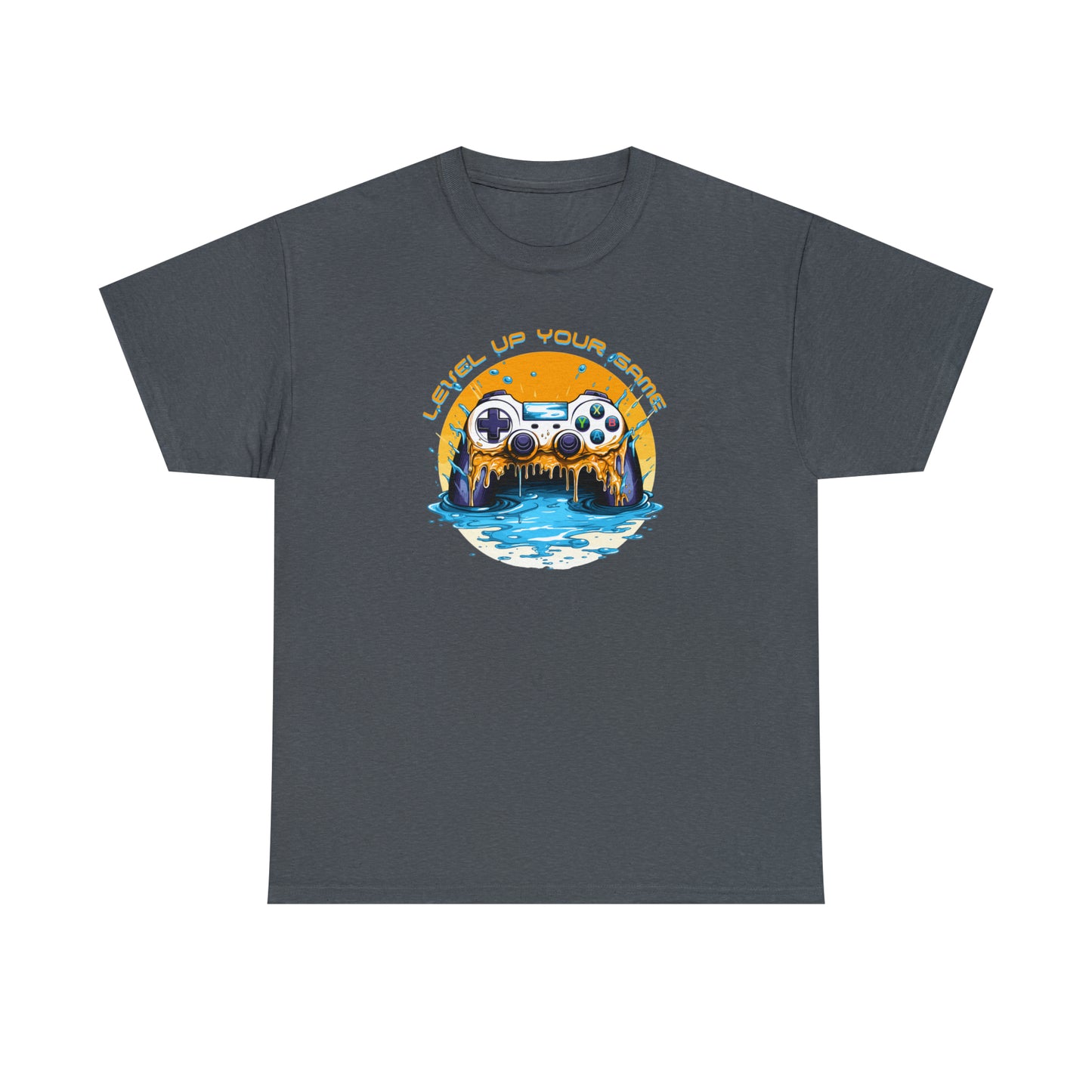 Level Up Your Game, Game Controller Unisex Heavy Cotton Tee