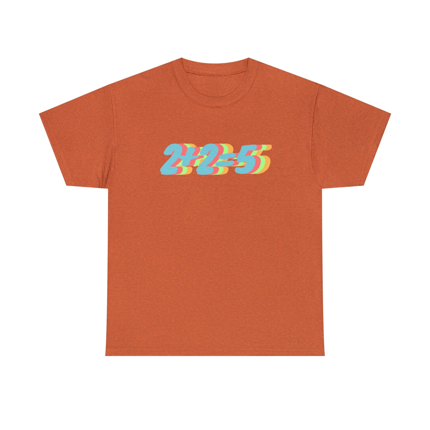 2+2=5, George Orwell 1984 inspired Unisex Heavy Cotton Tee