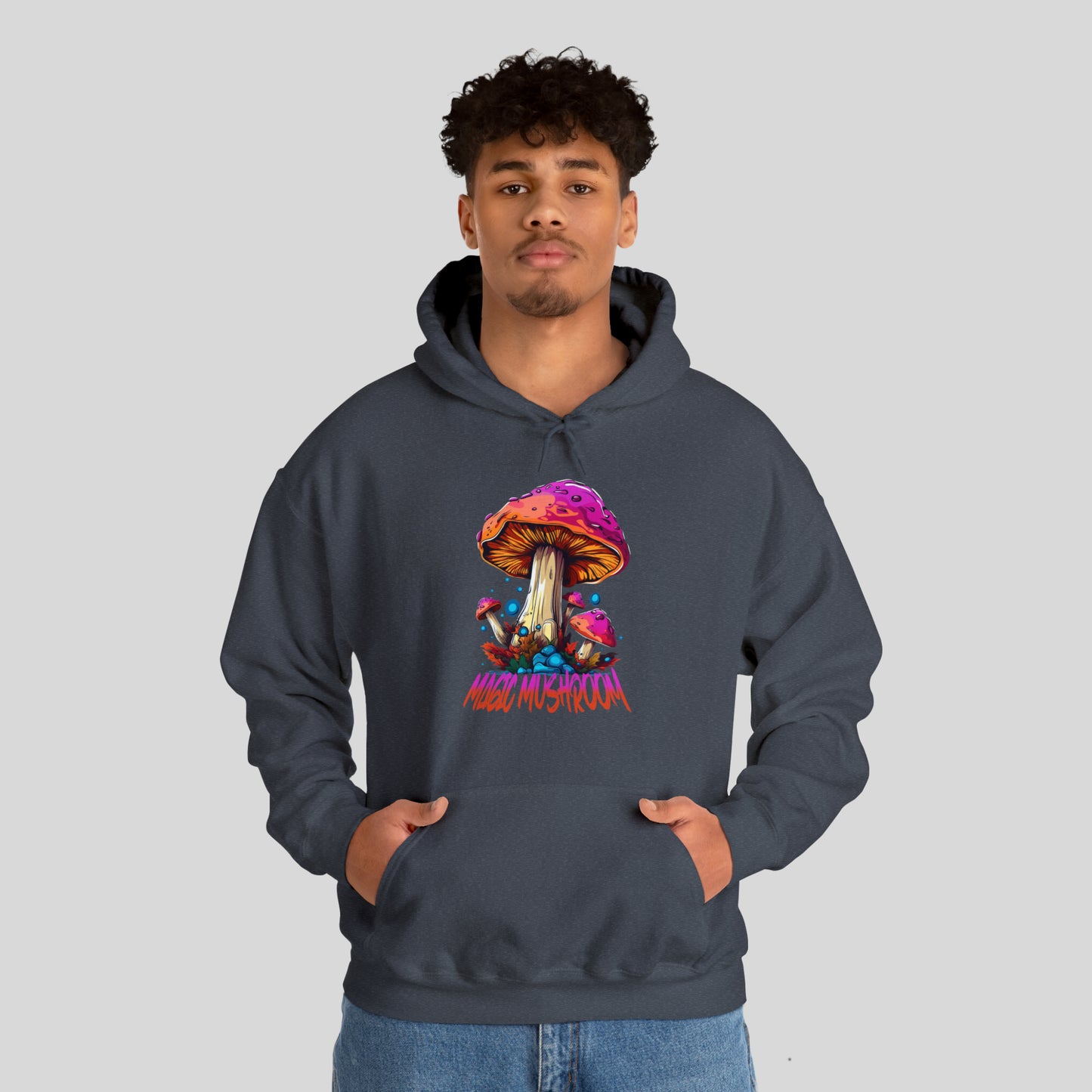 Magic Mushroom, Unisex Heavy Blend™ Hooded Sweatshirt