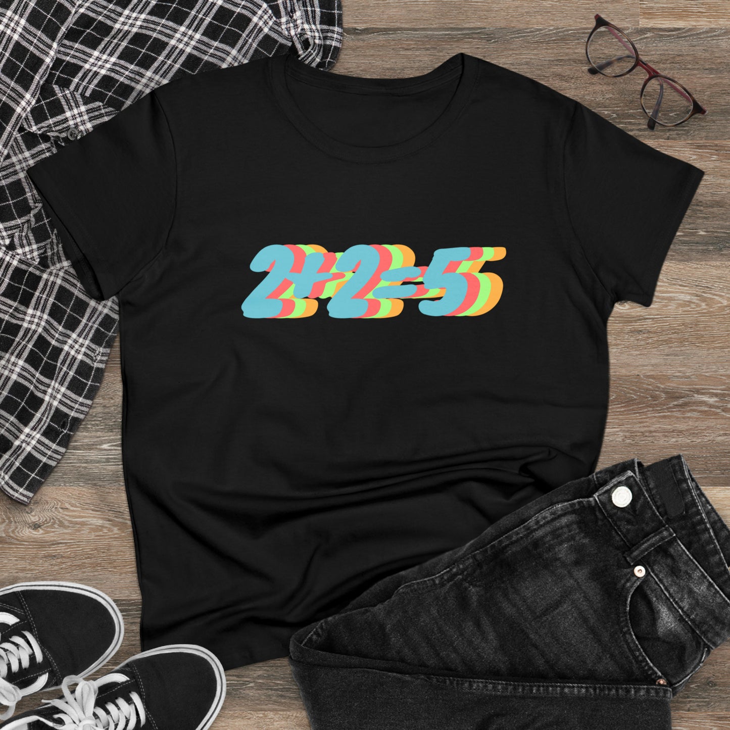 2+2=5, George Orwell 1984 inspired Women's Midweight Cotton Tee