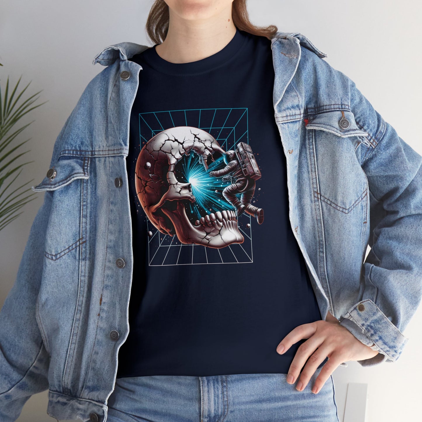 Portal Into Infinity, Astronaut, Unisex Heavy Cotton Tee