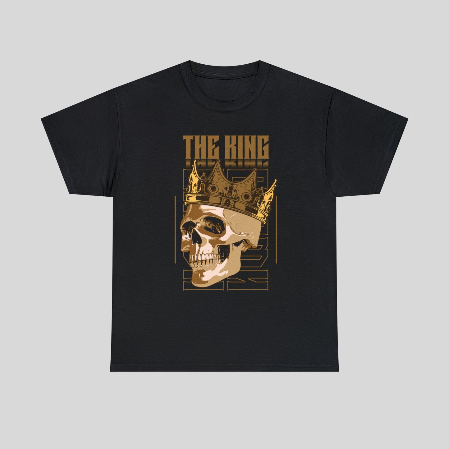 The King, Skull, Crown Unisex Heavy Cotton Tee