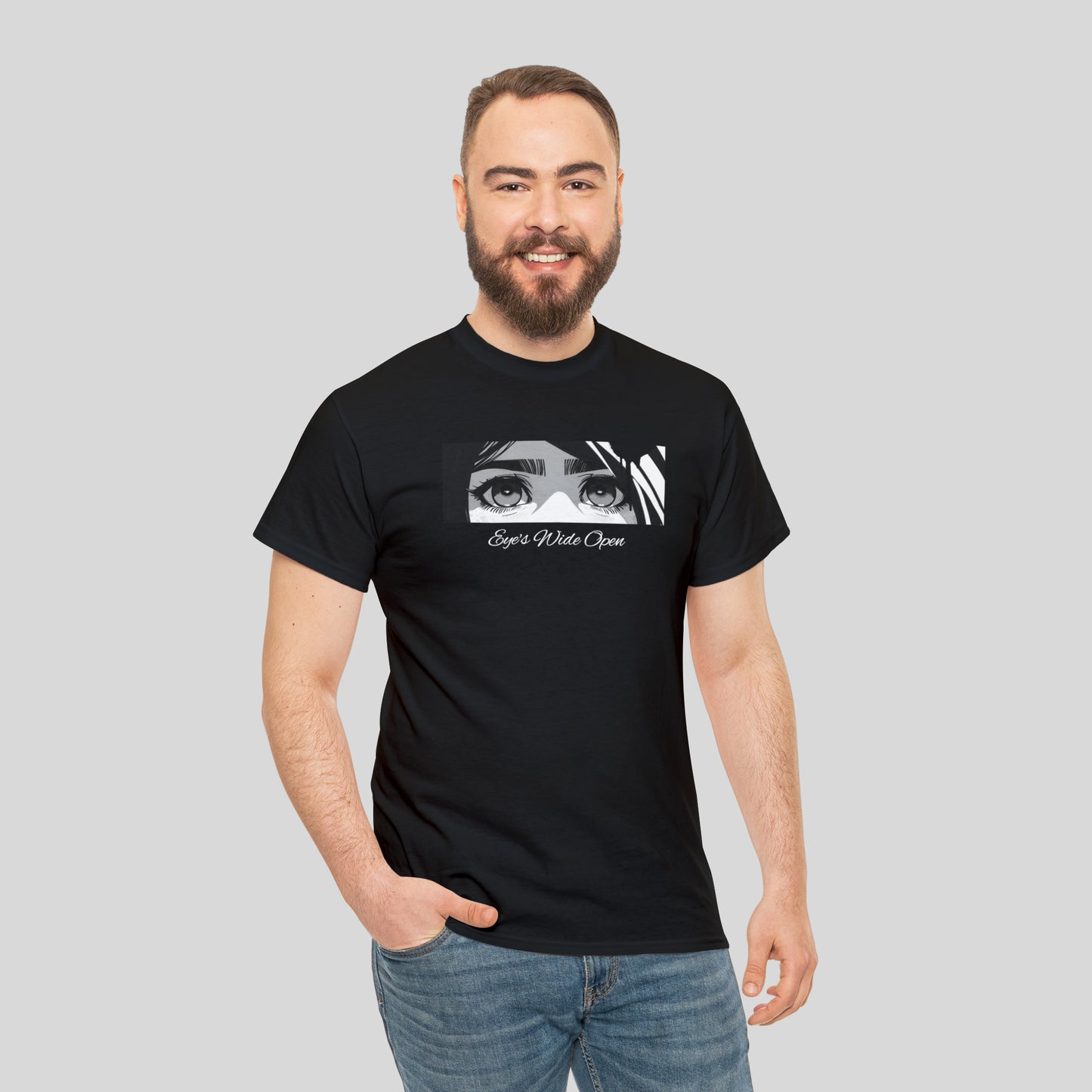 Eye's Wide Open, Custom Unisex Heavy Cotton Graphic Tee