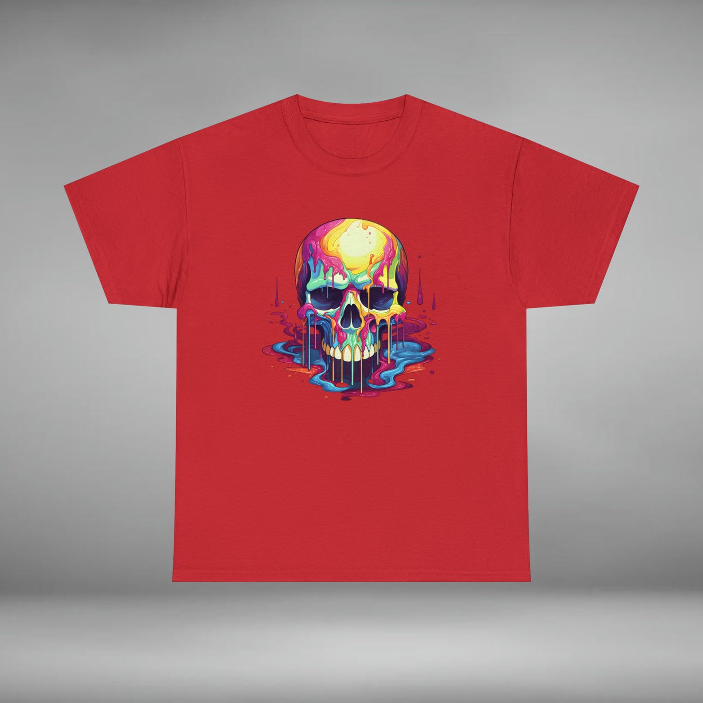 Painted Skull, Unisex Heavy Cotton Tee