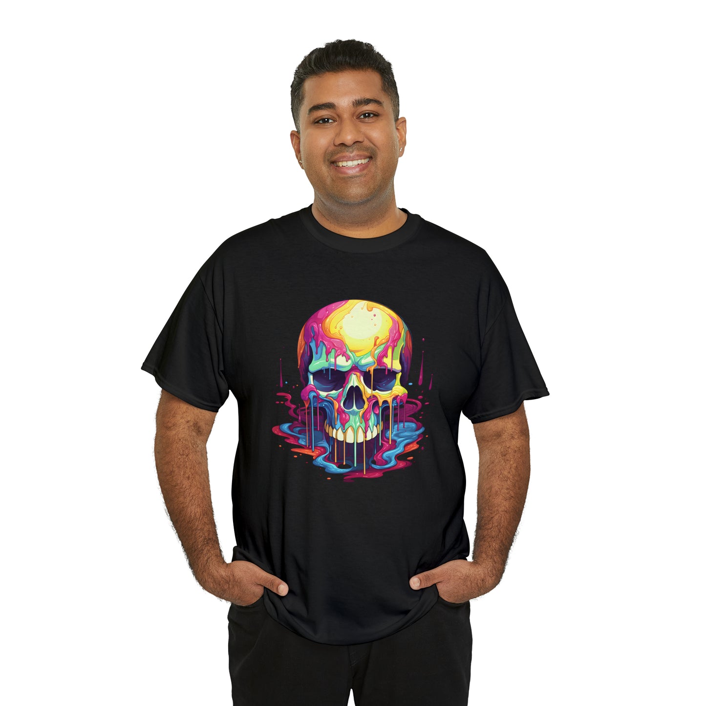 Painted Skull, Unisex Heavy Cotton Tee