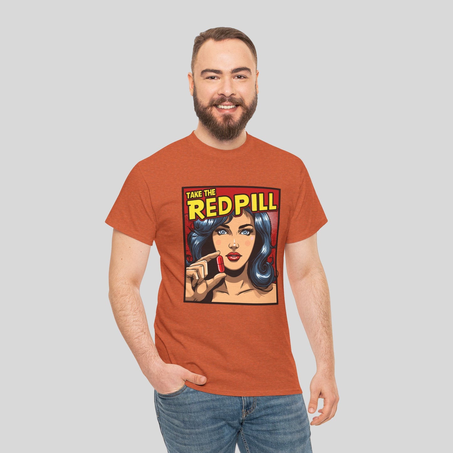 Take The Red Pill, Unisex Heavy Cotton Tee