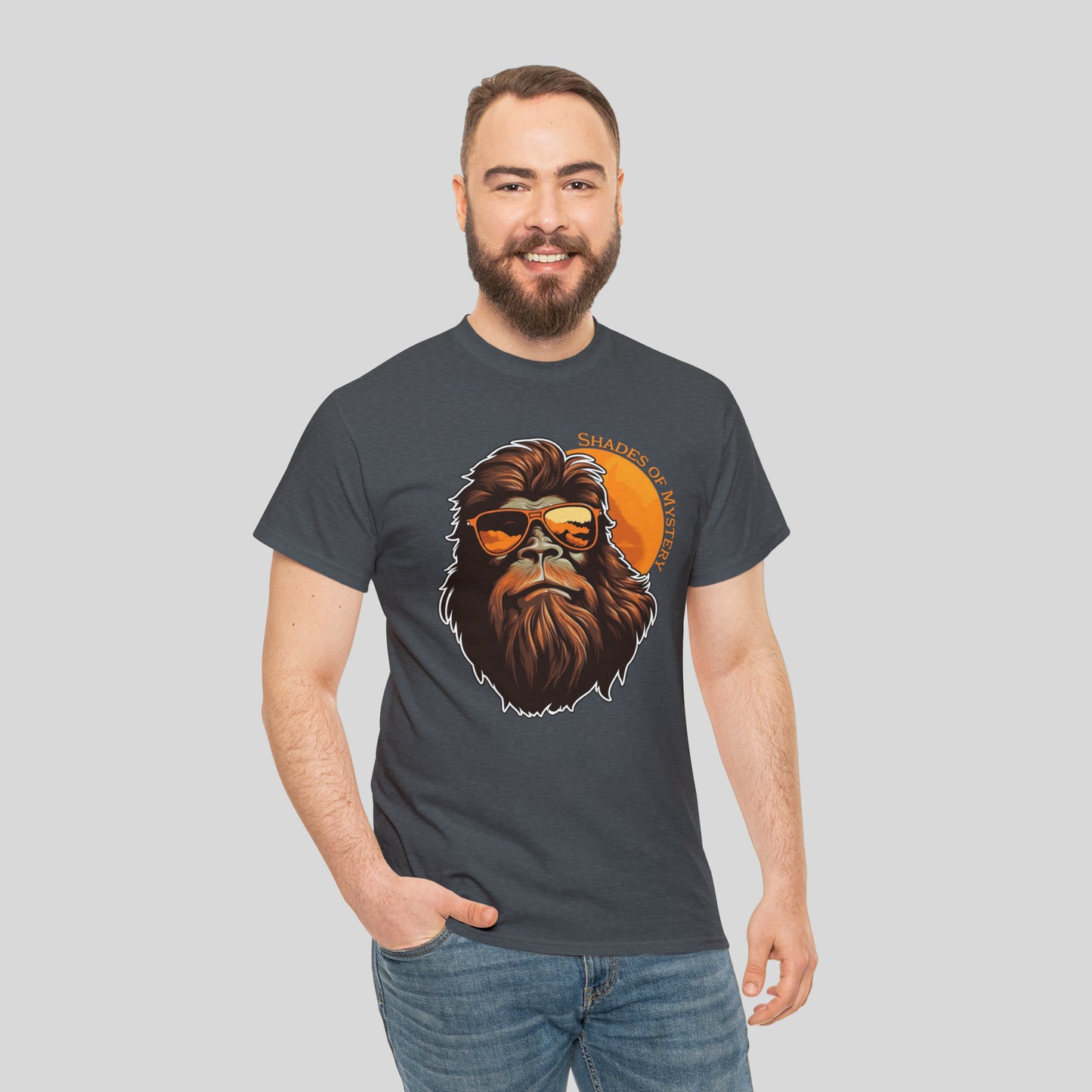 Bigfoot, Shades Of Mystery, Unisex Heavy Cotton Tee