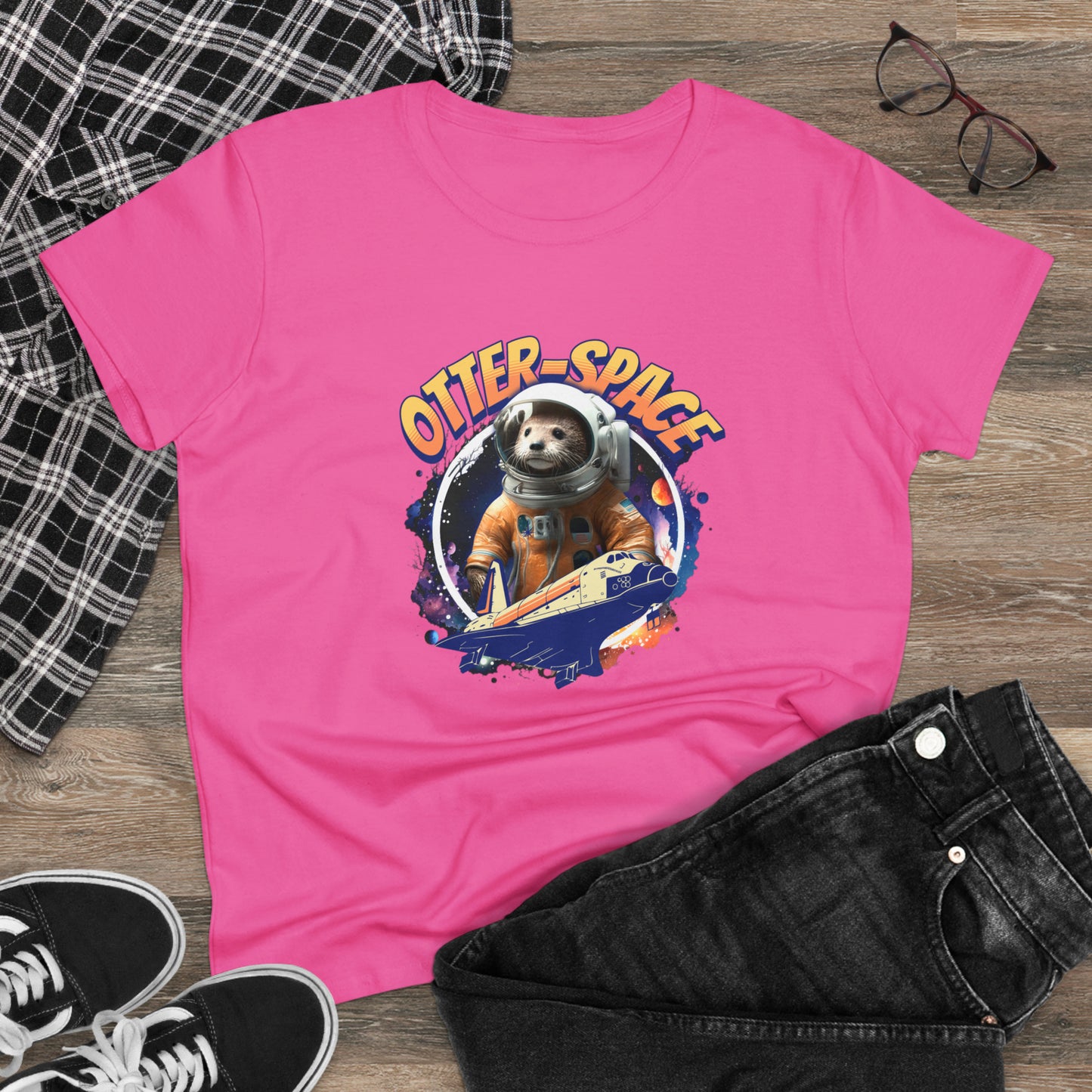 OTTER-SPACE, Women's Midweight Cotton Tee