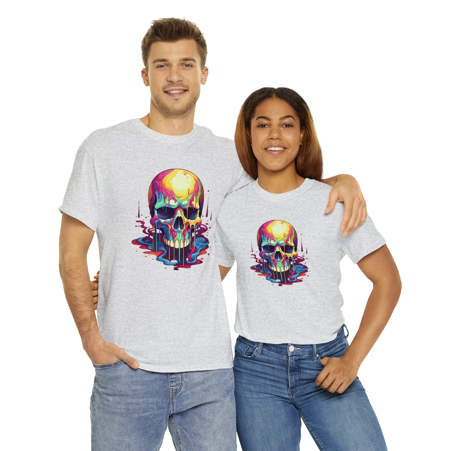 Painted Skull, Unisex Heavy Cotton Tee