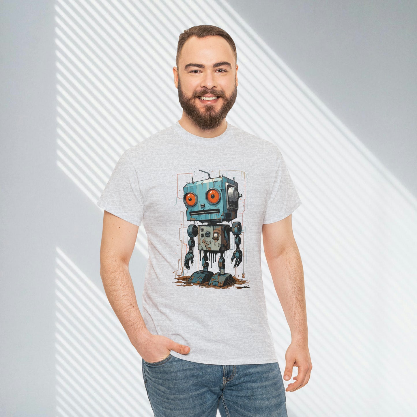 Gears of Sorrow, Robot Unisex Heavy Cotton Tee