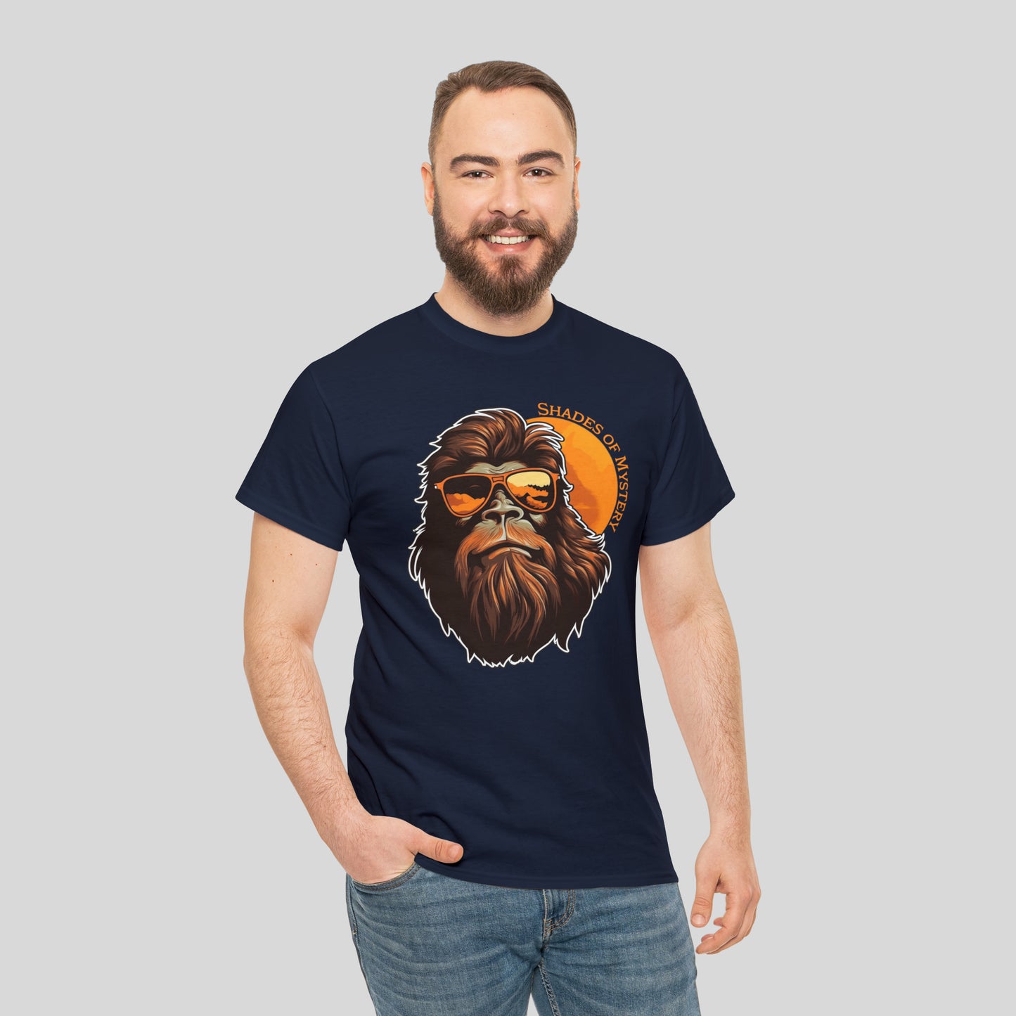 Bigfoot, Shades Of Mystery, Unisex Heavy Cotton Tee