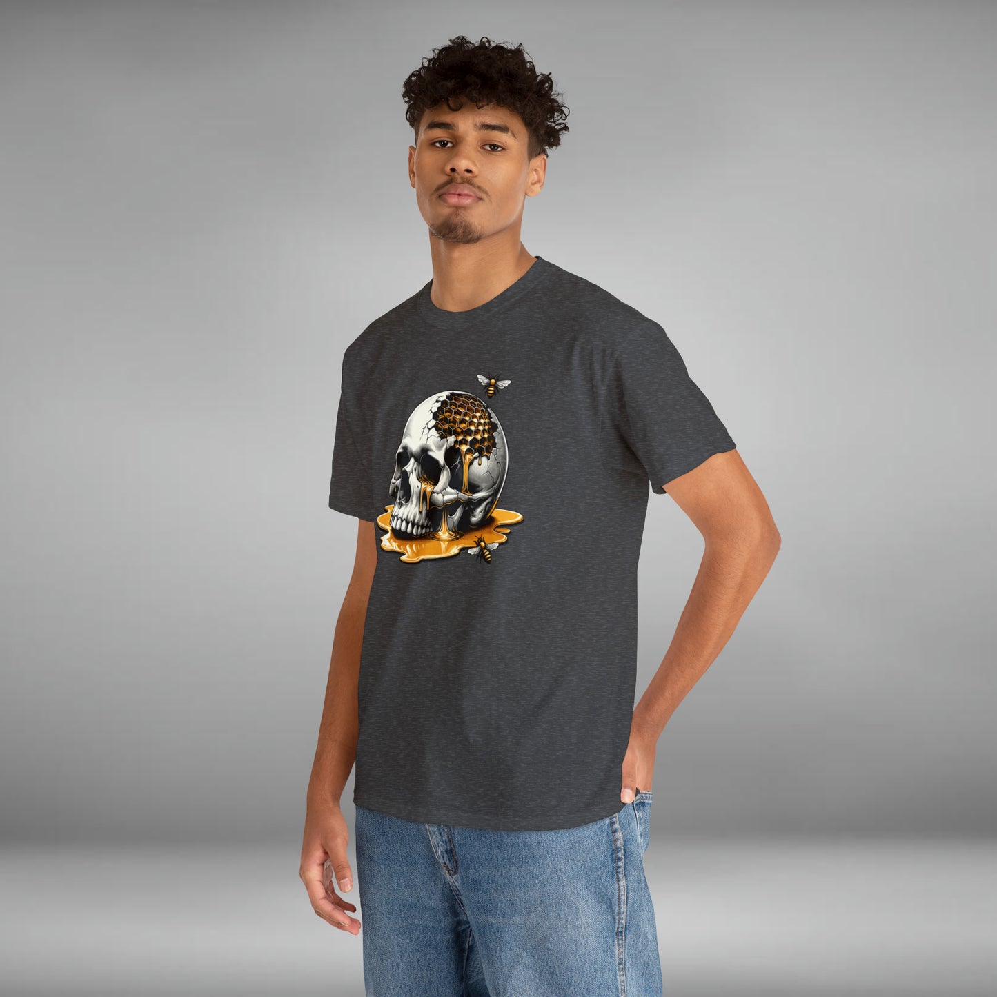 Honey Skull Unisex Heavy Cotton Tee
