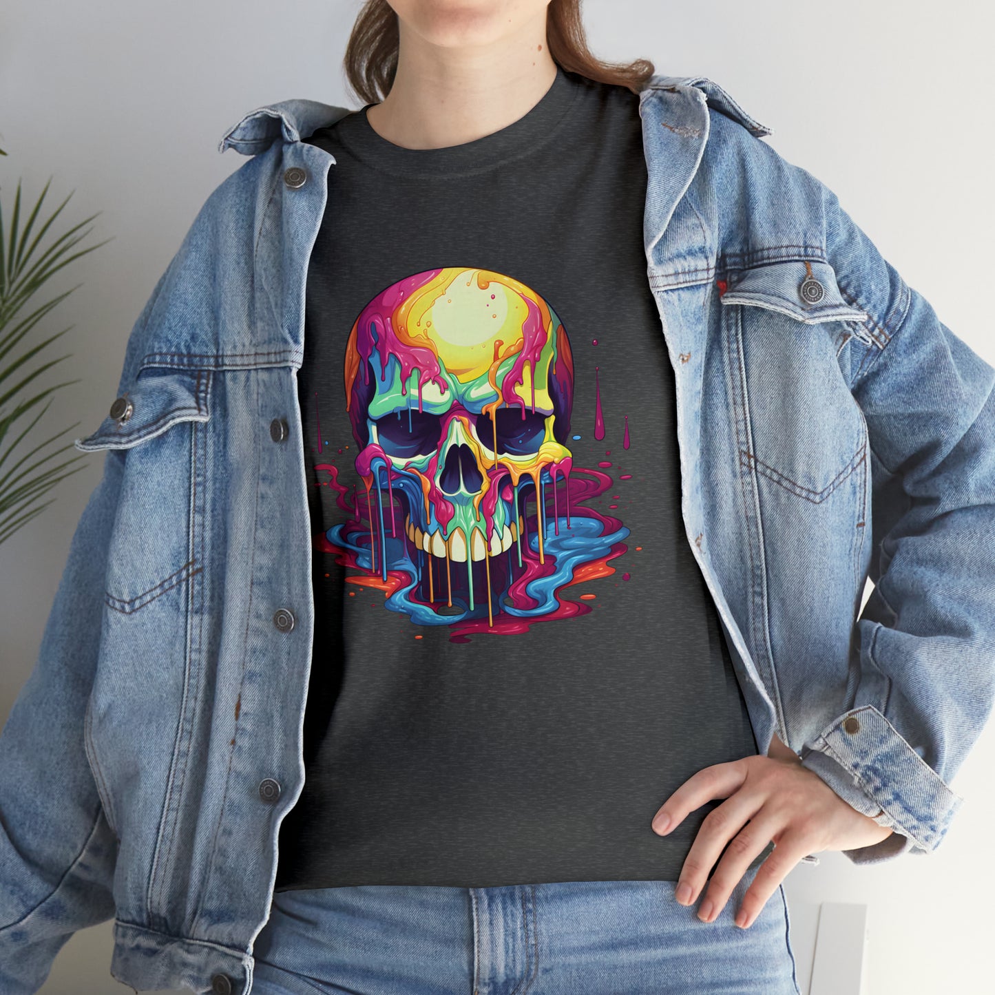 Painted Skull, Unisex Heavy Cotton Tee