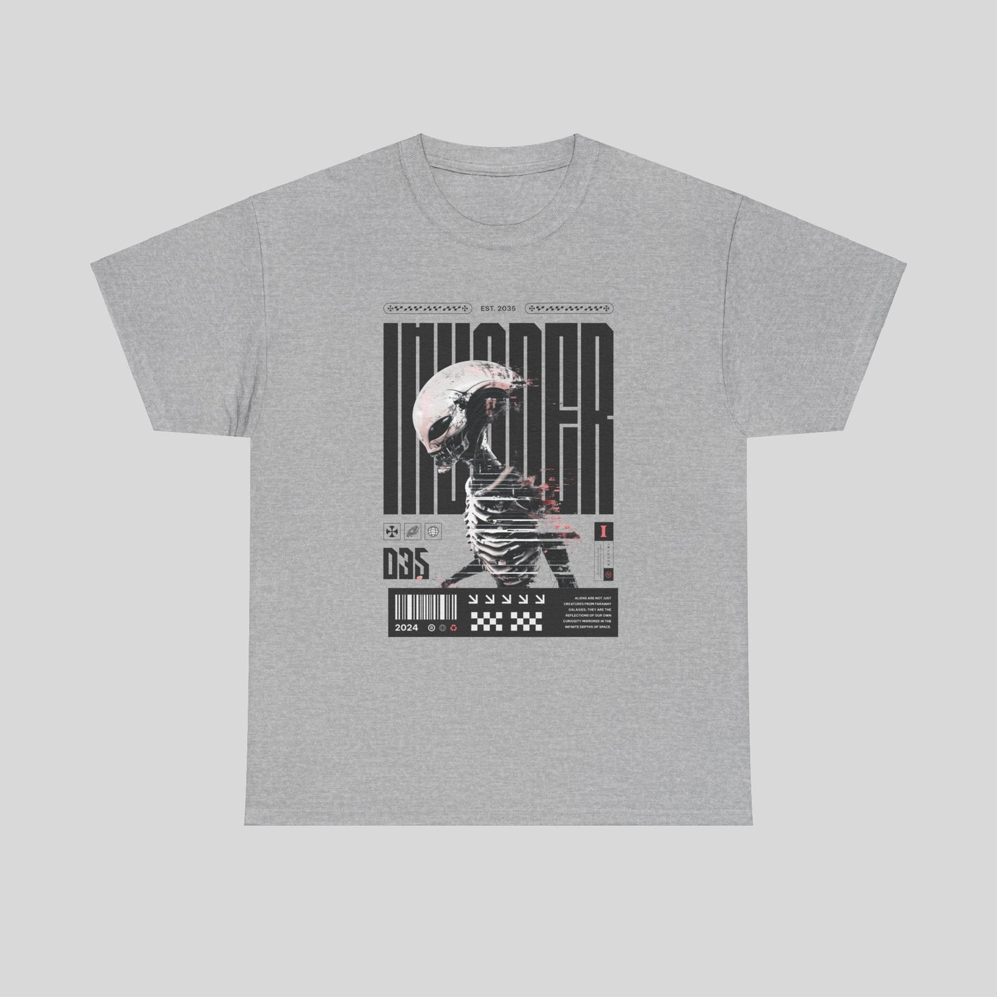 Alien Invader, Unisex Heavy Cotton Tee