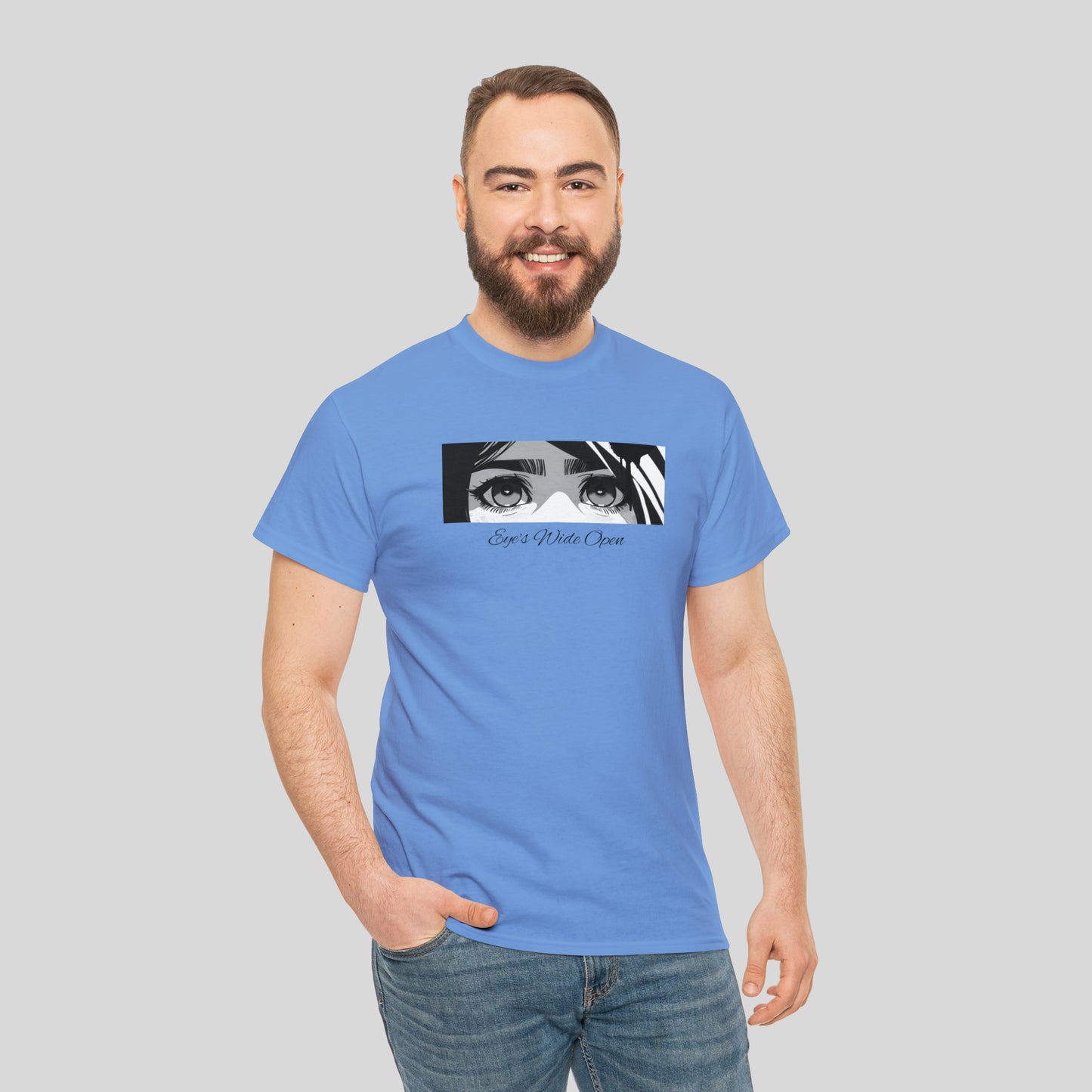 Eye's Wide Open, Custom Unisex Heavy Cotton Graphic Tee