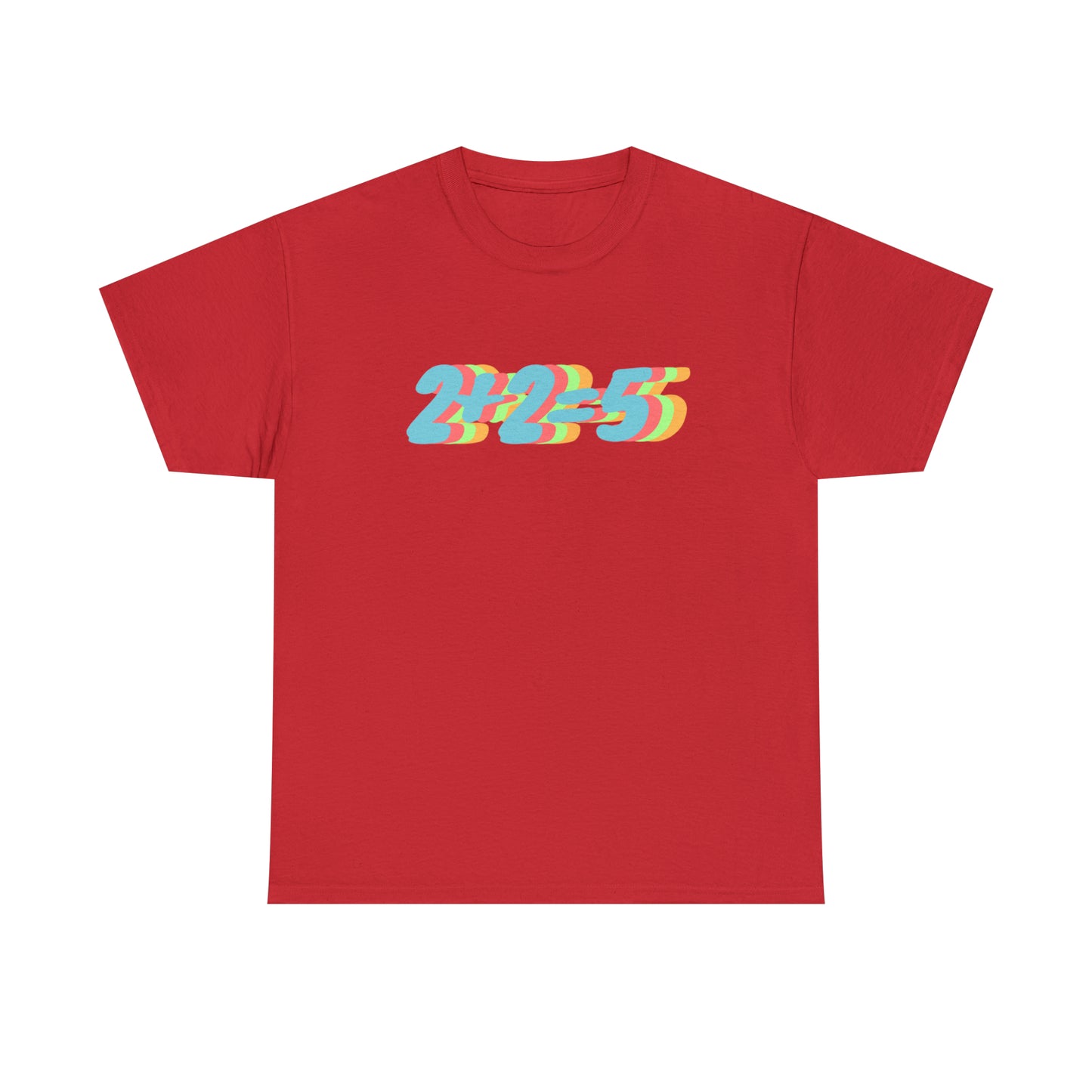 2+2=5, George Orwell 1984 inspired Unisex Heavy Cotton Tee