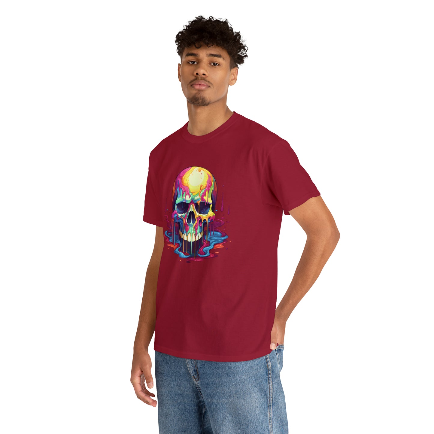 Painted Skull, Unisex Heavy Cotton Tee