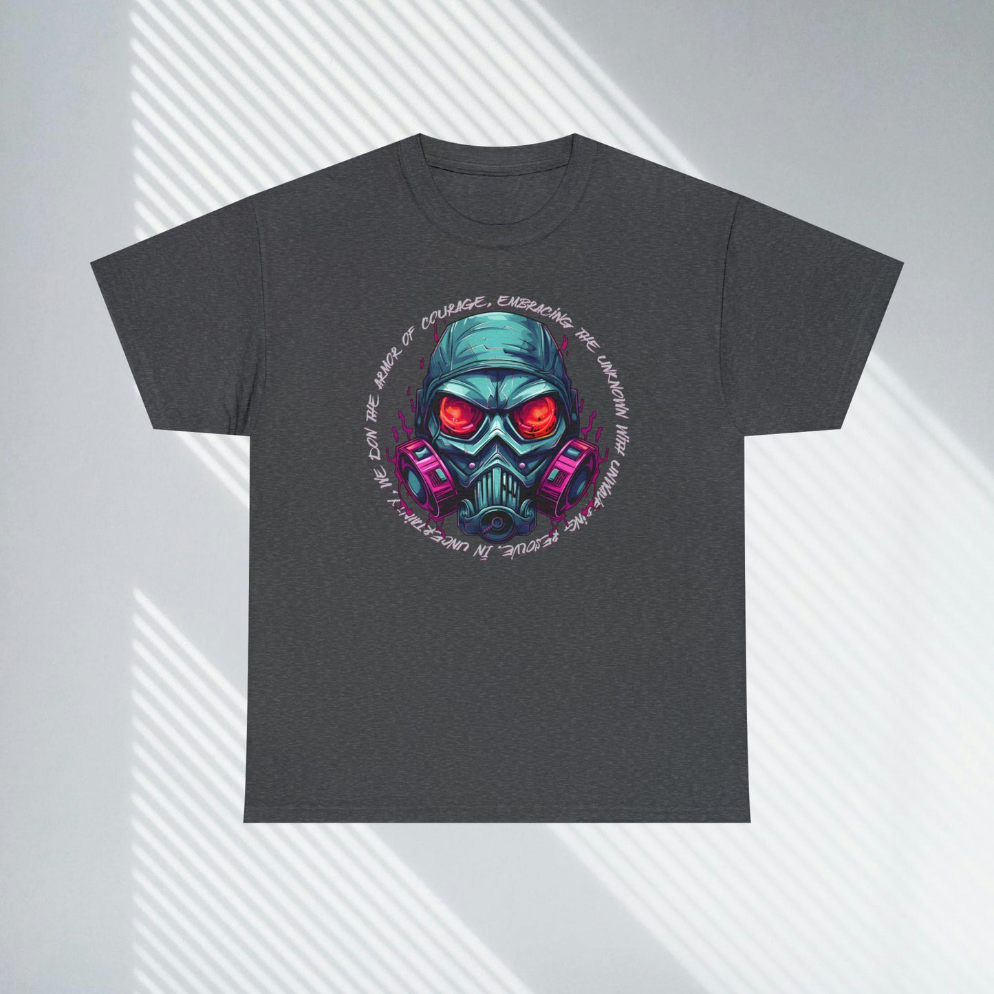 Gas Mask, Unisex Heavy Cotton Tee