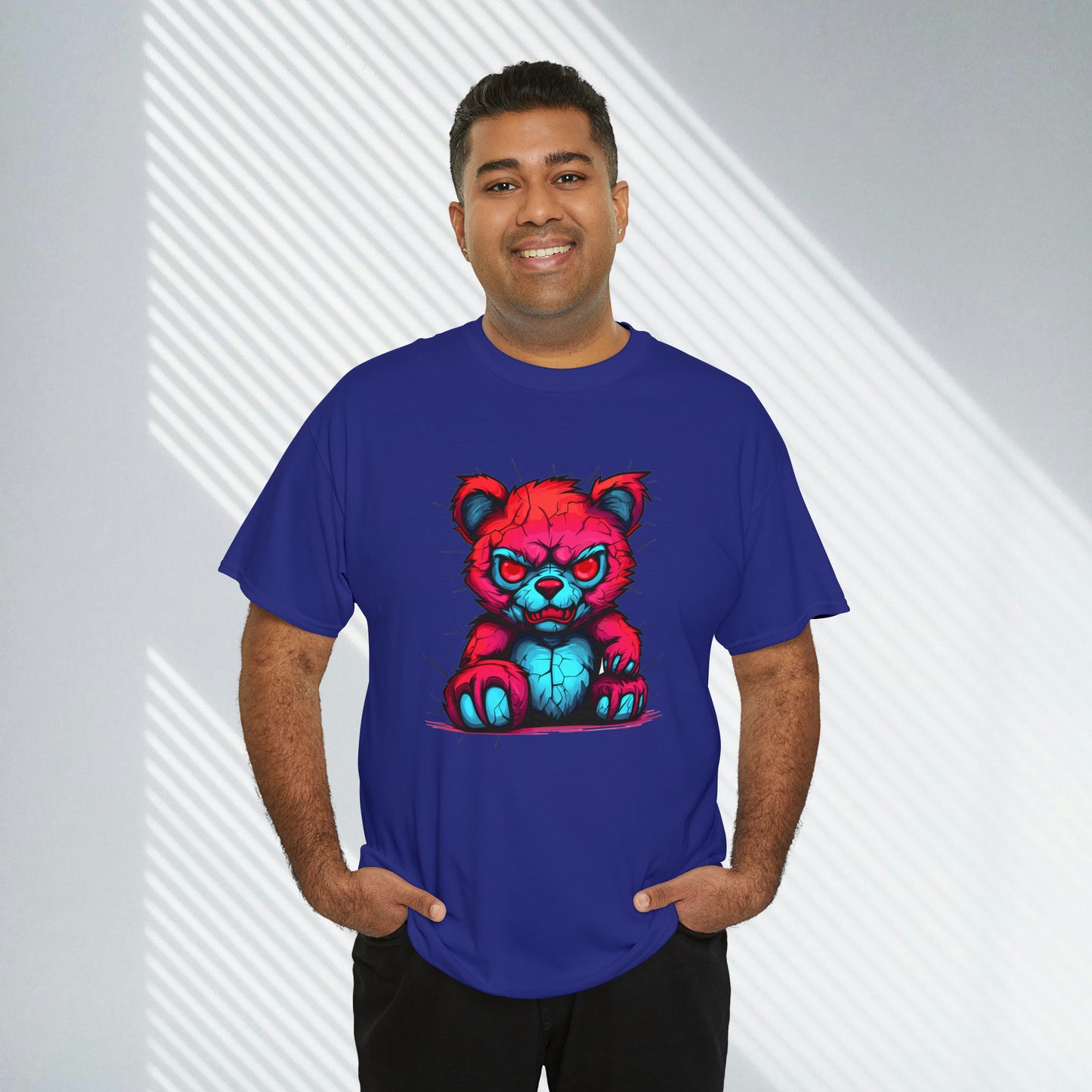 Demon Teddy Bear, Unisex Heavy Cotton Tee
