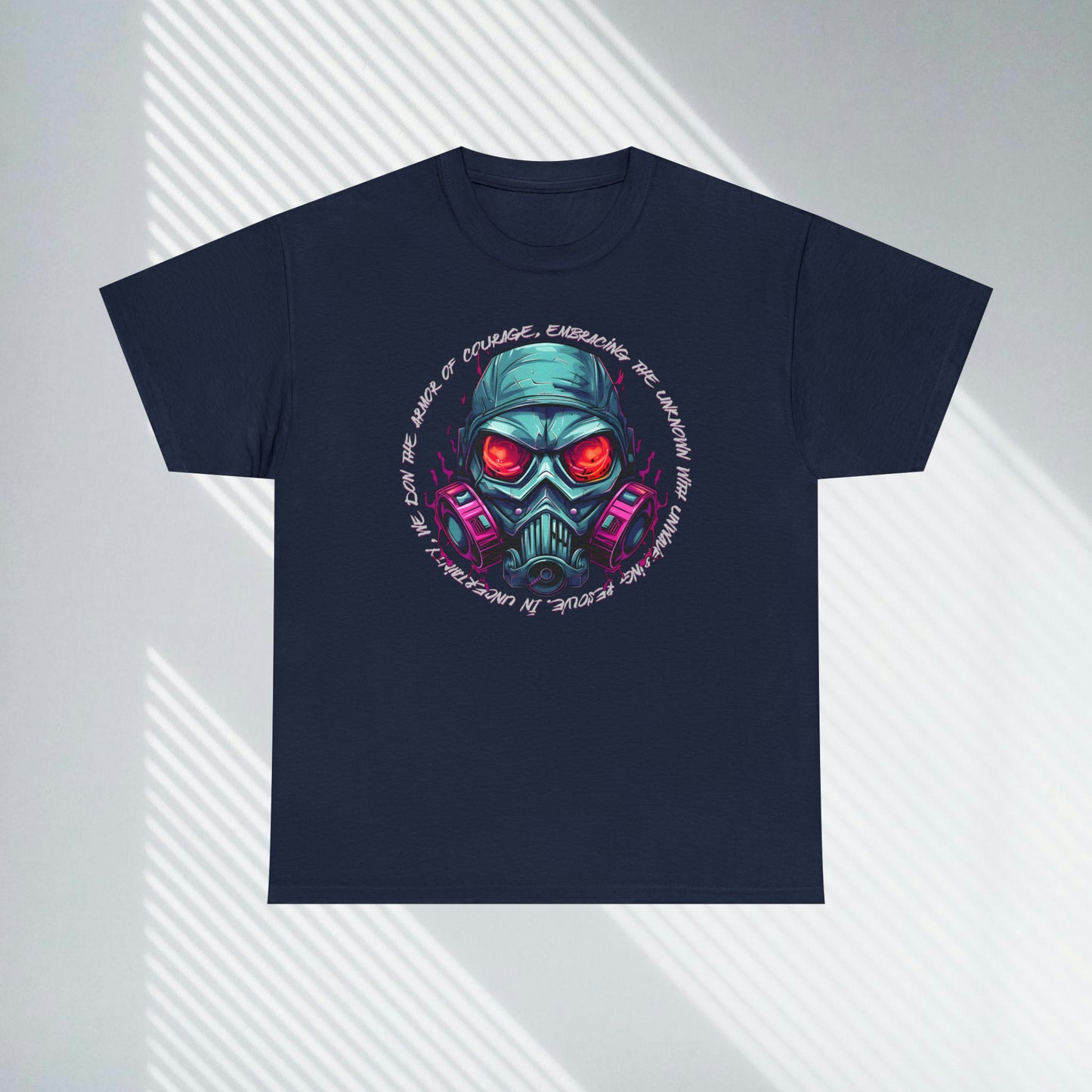 Gas Mask, Unisex Heavy Cotton Tee
