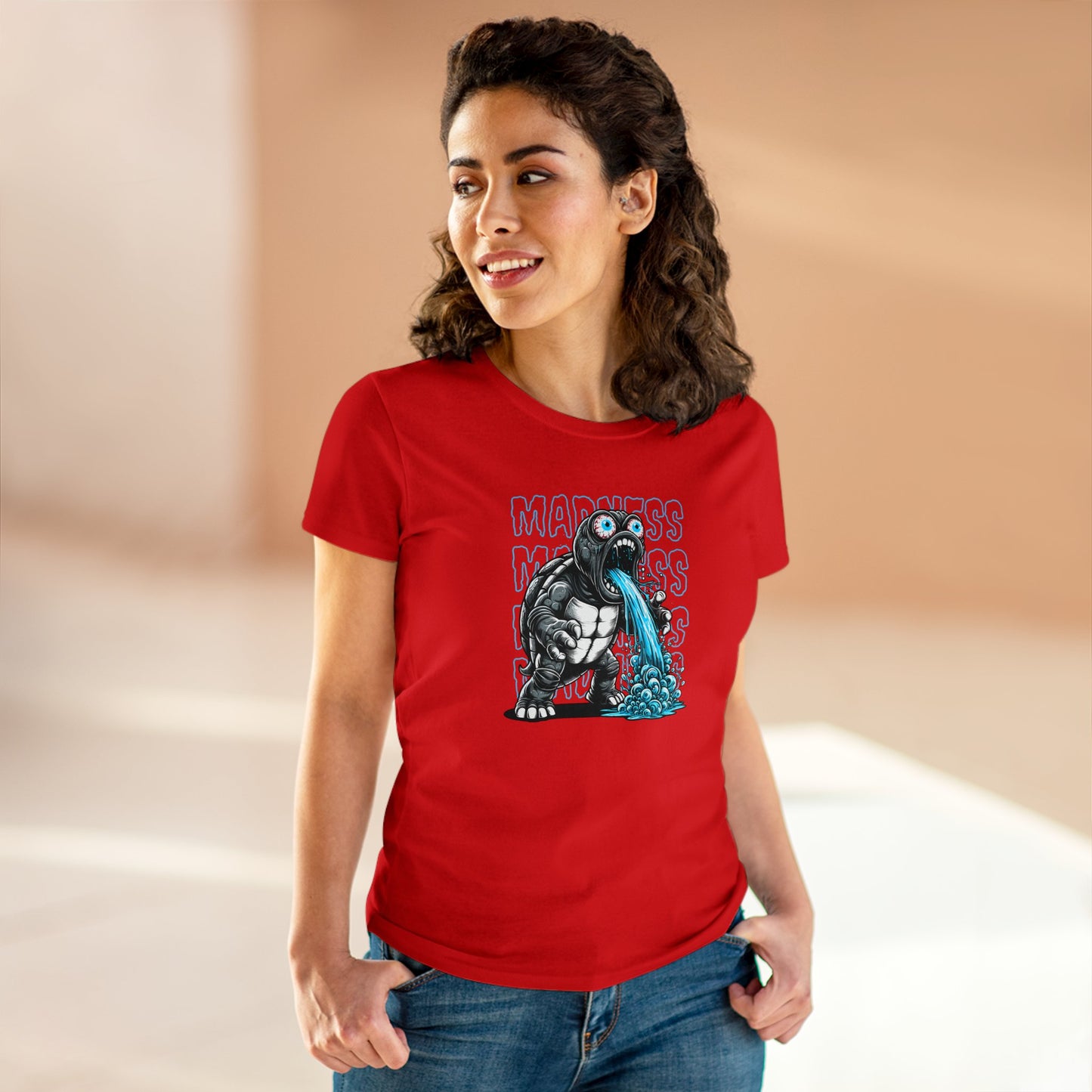 Turtle Madness, Women's Midweight Cotton Tee