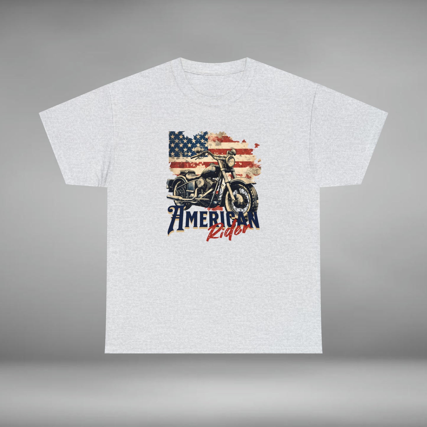 American Rider, Motorcycle Unisex Heavy Cotton Tee