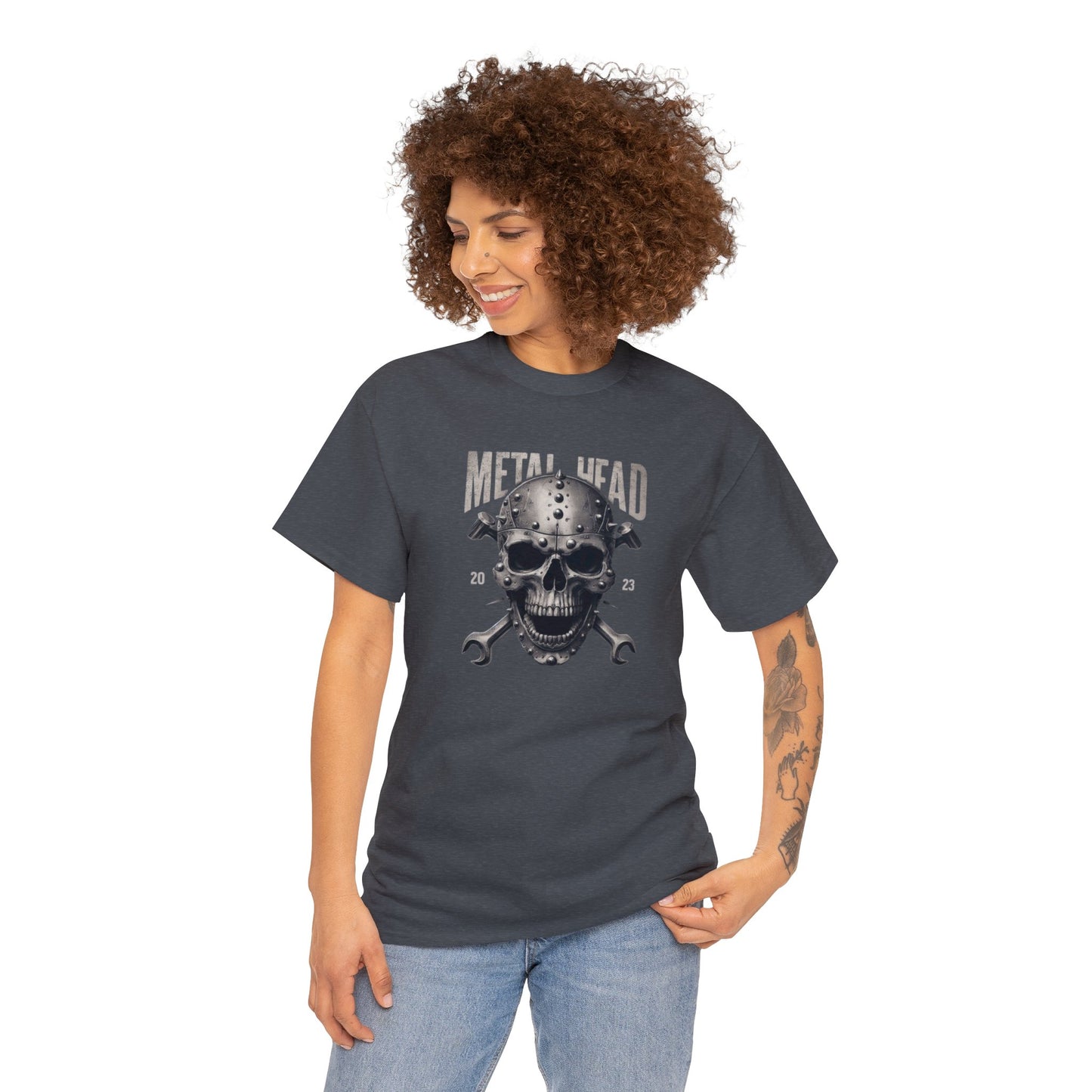 Metal Head Skull Heavy Cotton Tee