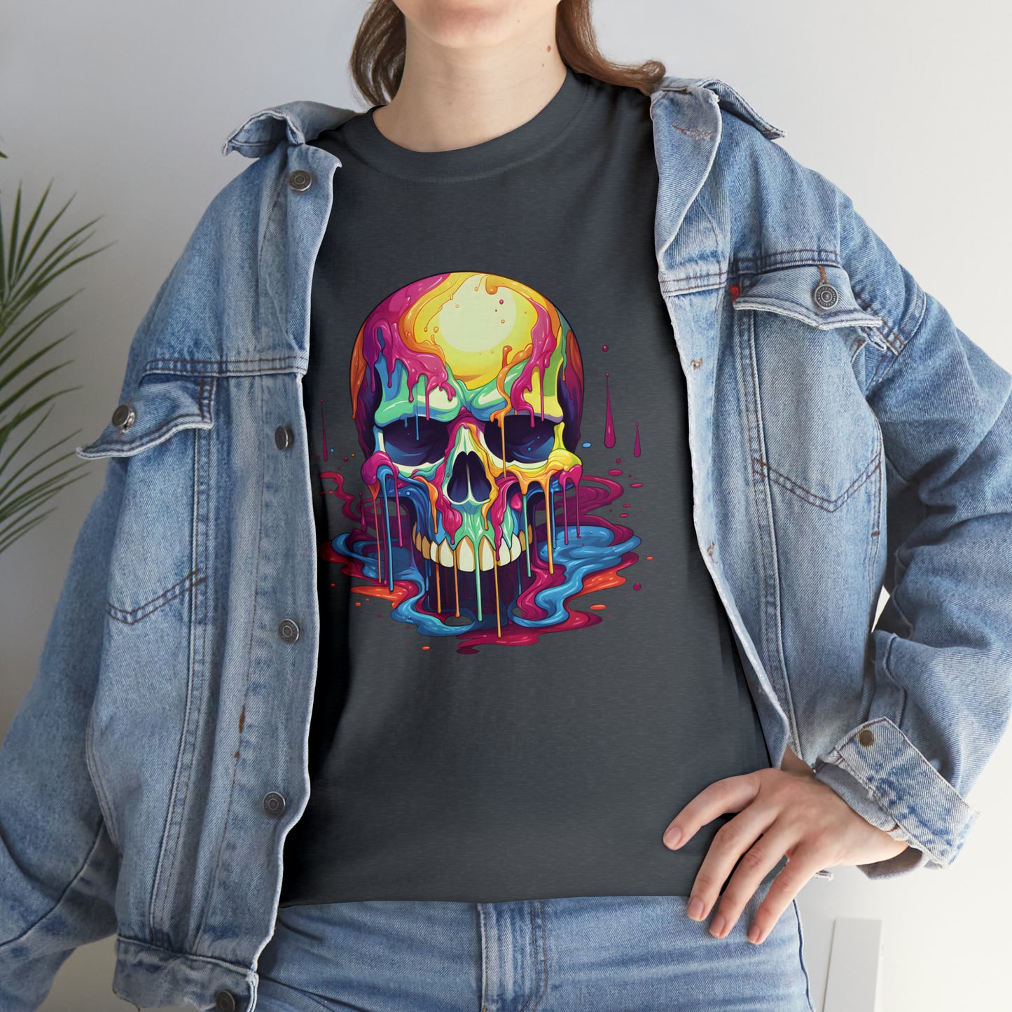 Painted Skull, Unisex Heavy Cotton Tee
