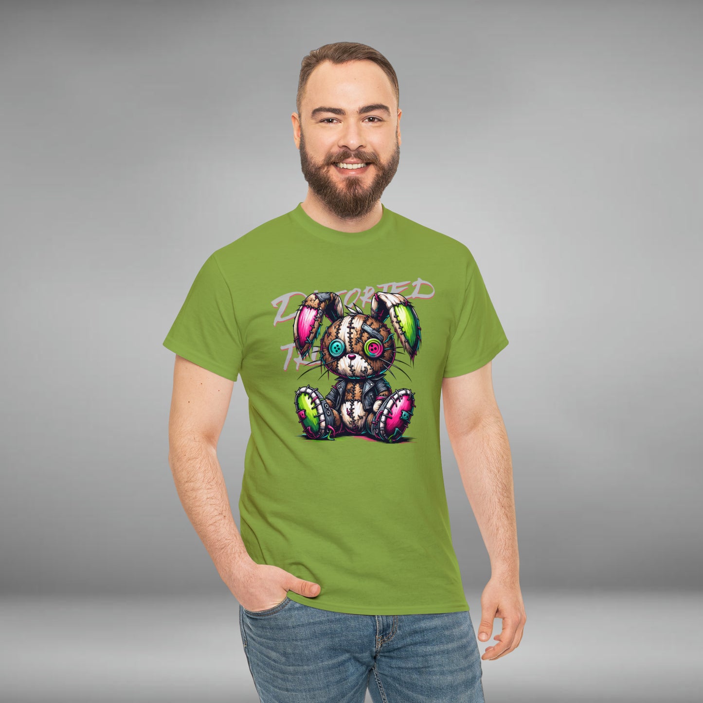 Distorted Truth, Ragdoll Bunny, Unisex Heavy Cotton Tee