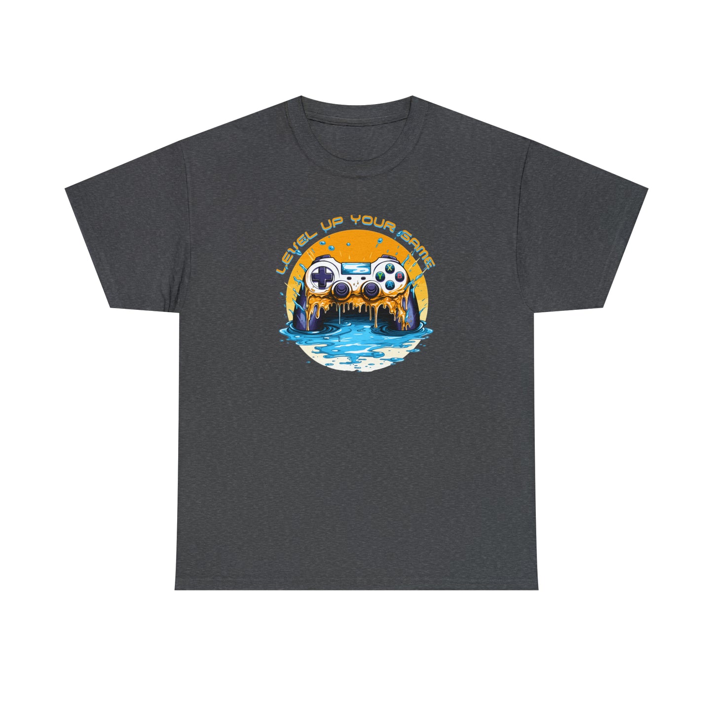Level Up Your Game, Game Controller Unisex Heavy Cotton Tee