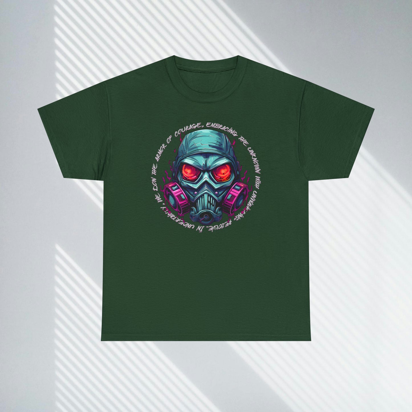 Gas Mask, Unisex Heavy Cotton Tee