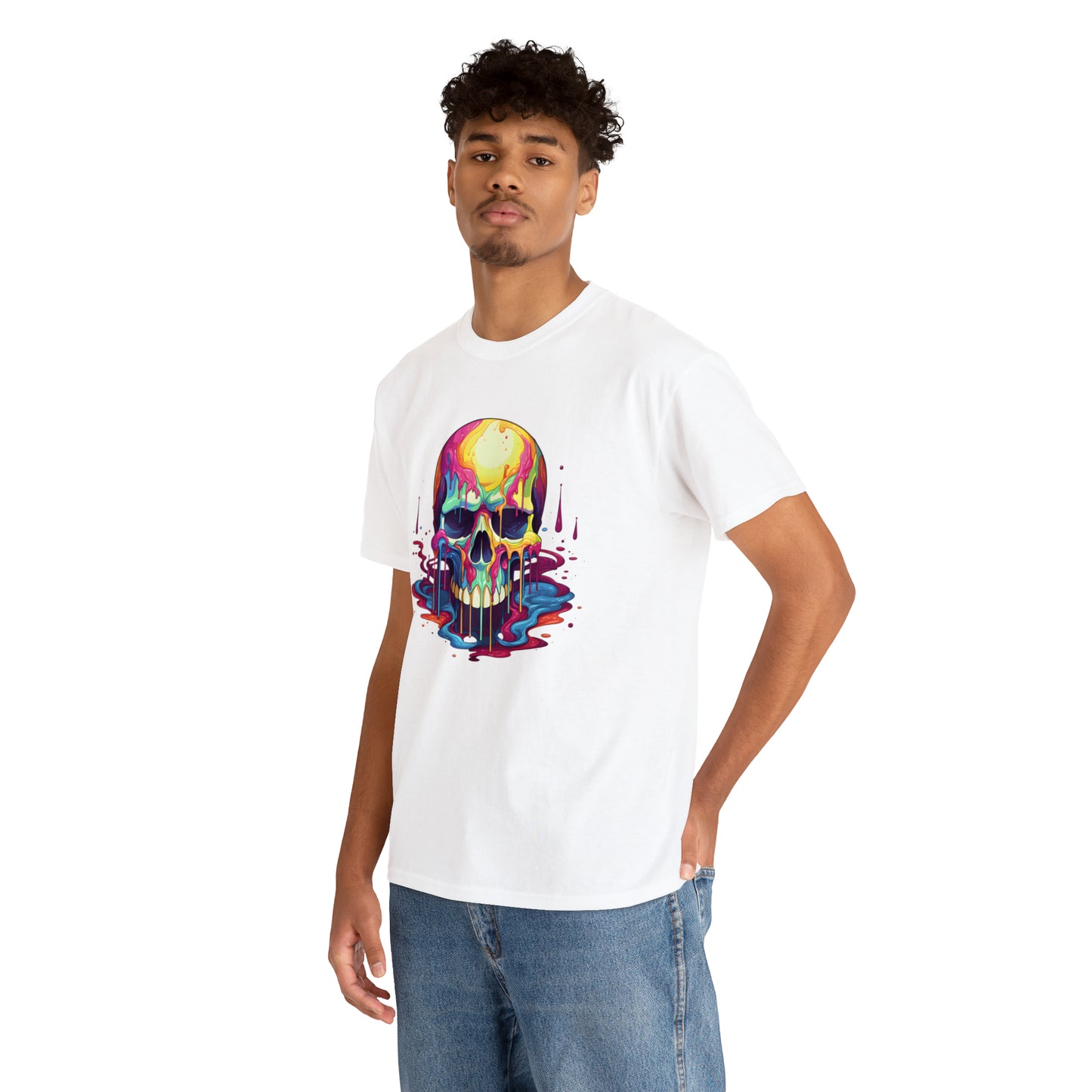 Painted Skull, Unisex Heavy Cotton Tee