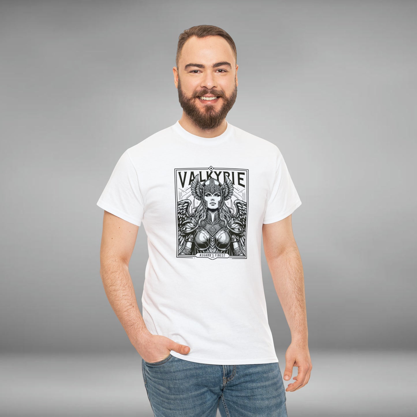 Valkyrie, Asgard's Finest, Unisex Heavy Cotton Tee