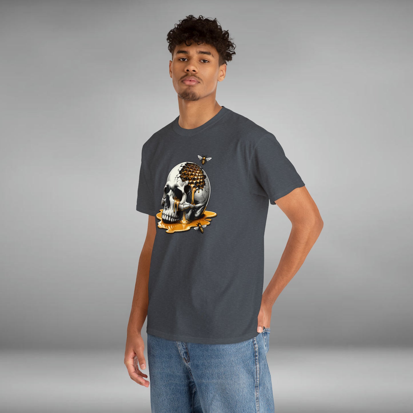 Honey Skull Unisex Heavy Cotton Tee