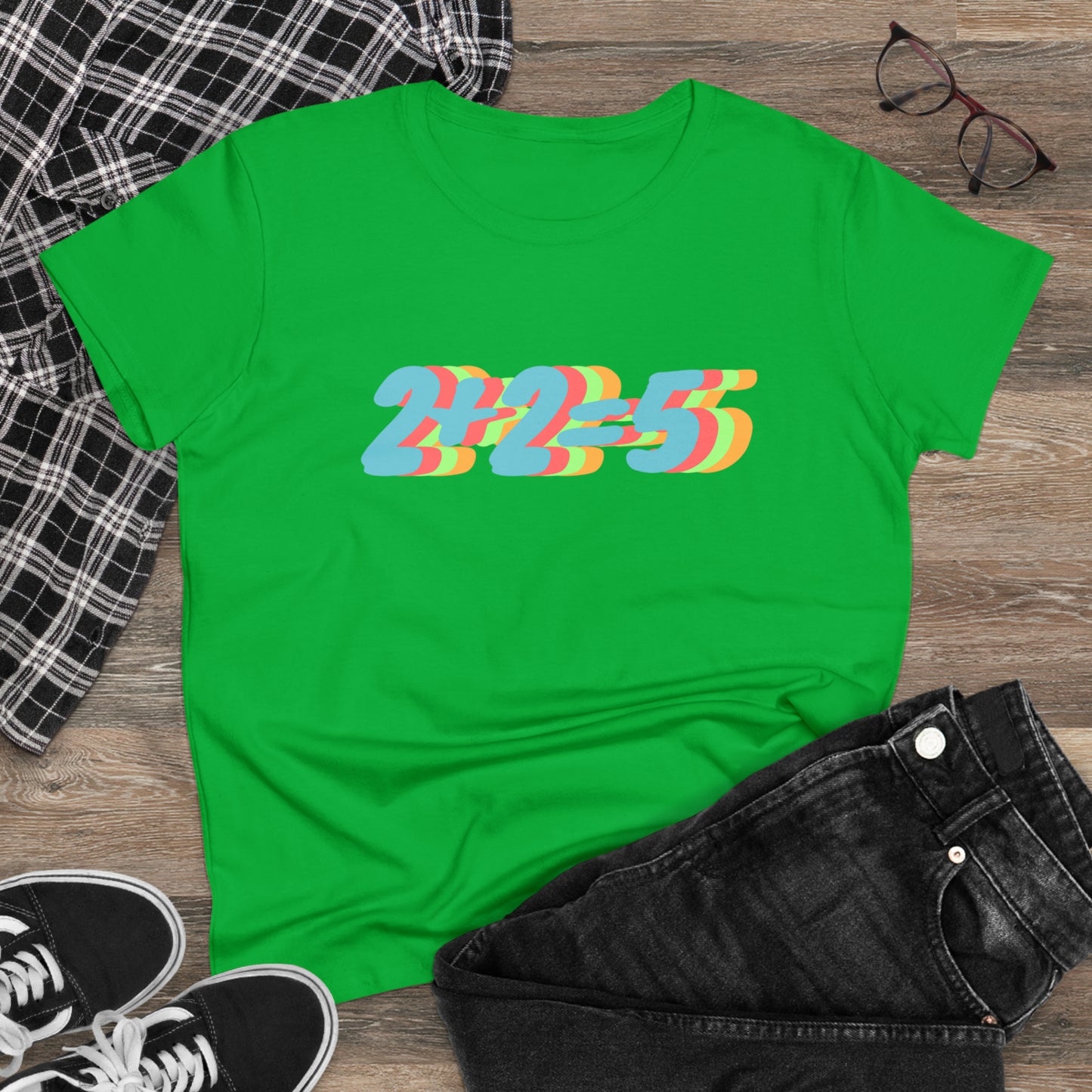 2+2=5, George Orwell 1984 inspired Women's Midweight Cotton Tee