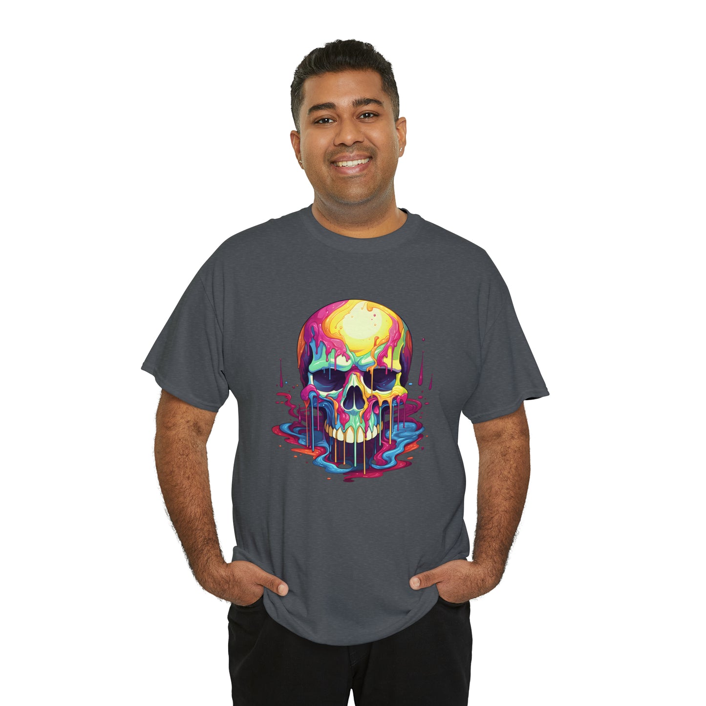Painted Skull, Unisex Heavy Cotton Tee
