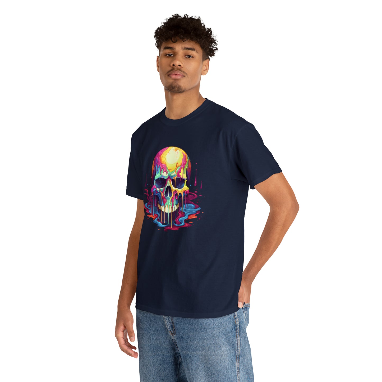 Painted Skull, Unisex Heavy Cotton Tee