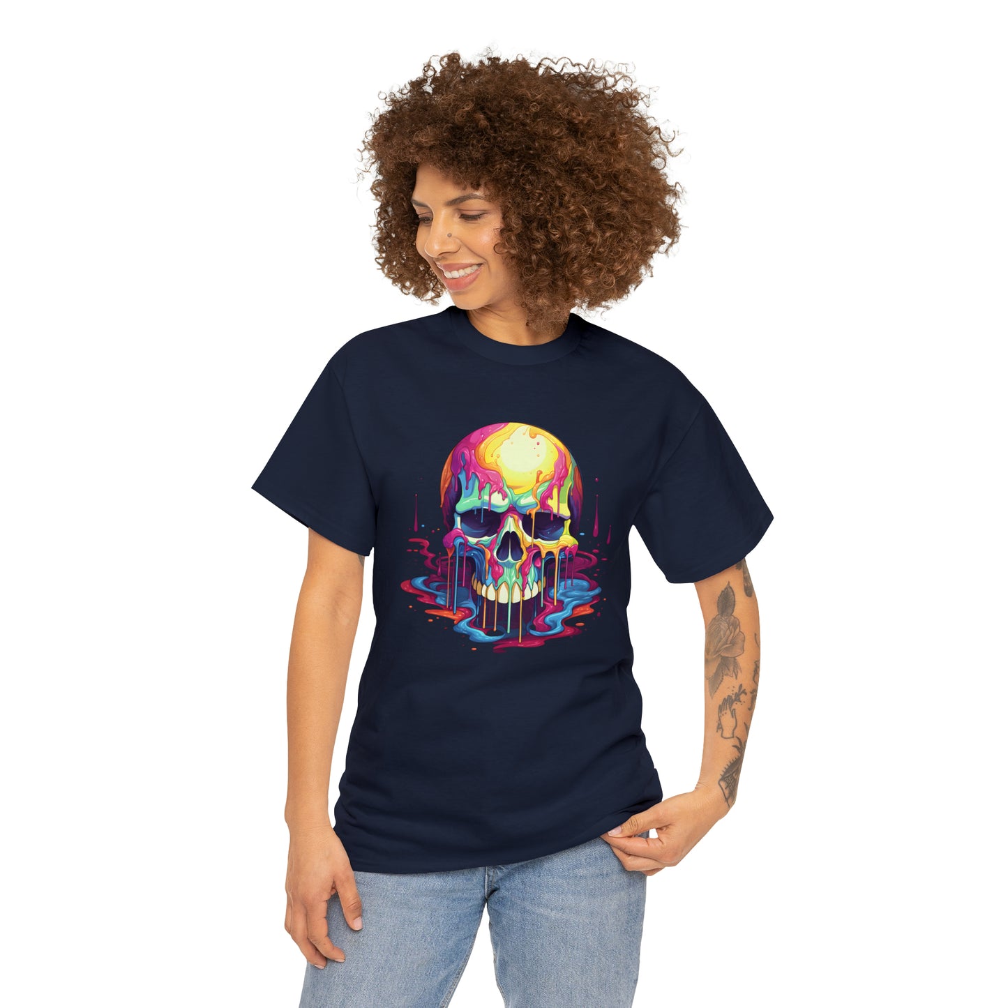 Painted Skull, Unisex Heavy Cotton Tee