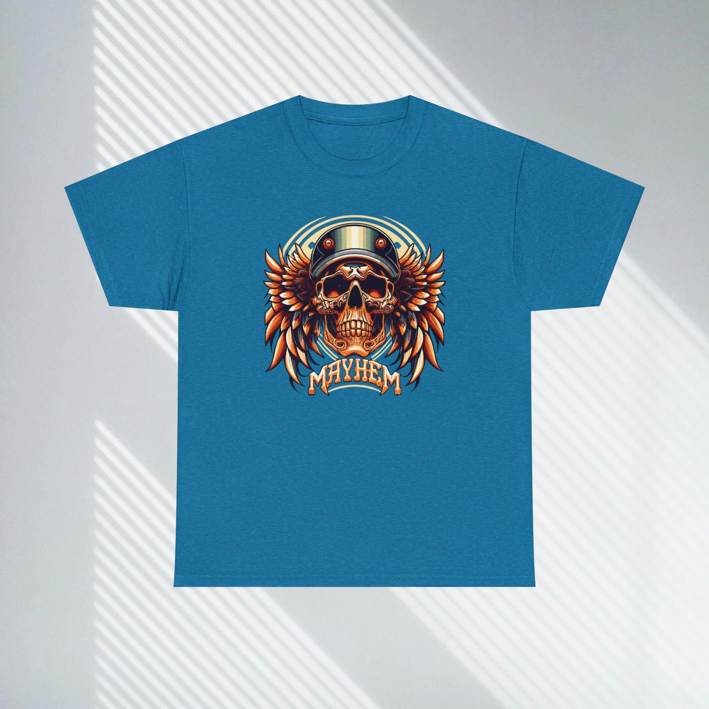 MAYHEM, Winged Skull Unisex Heavy Cotton Tee