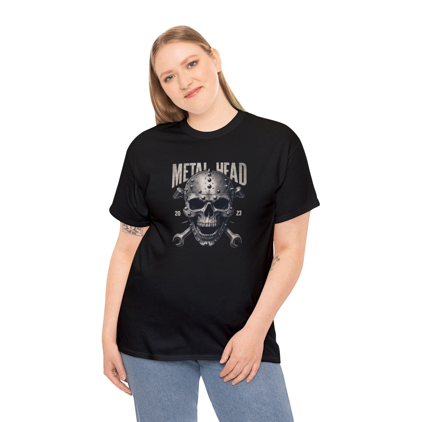 Metal Head Skull Heavy Cotton Tee