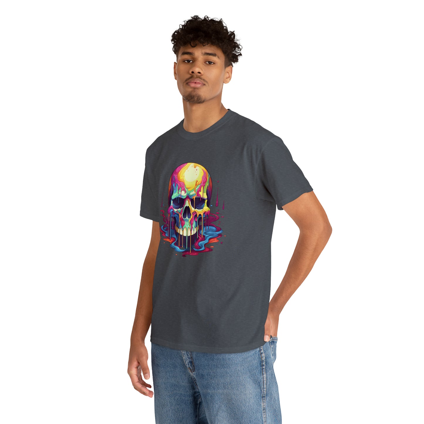 Painted Skull, Unisex Heavy Cotton Tee