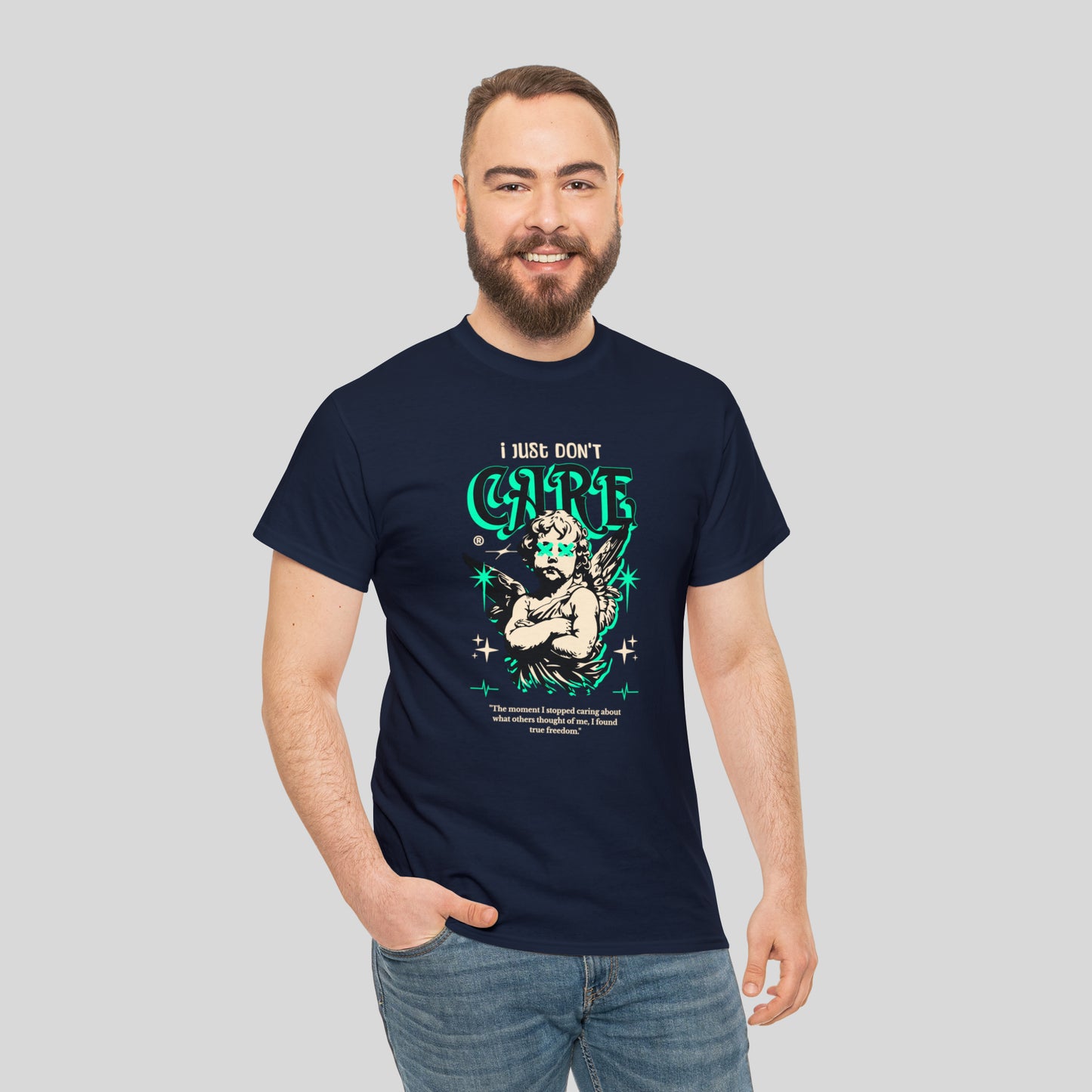 i Just Don't Care, Unisex Heavy Cotton Tee