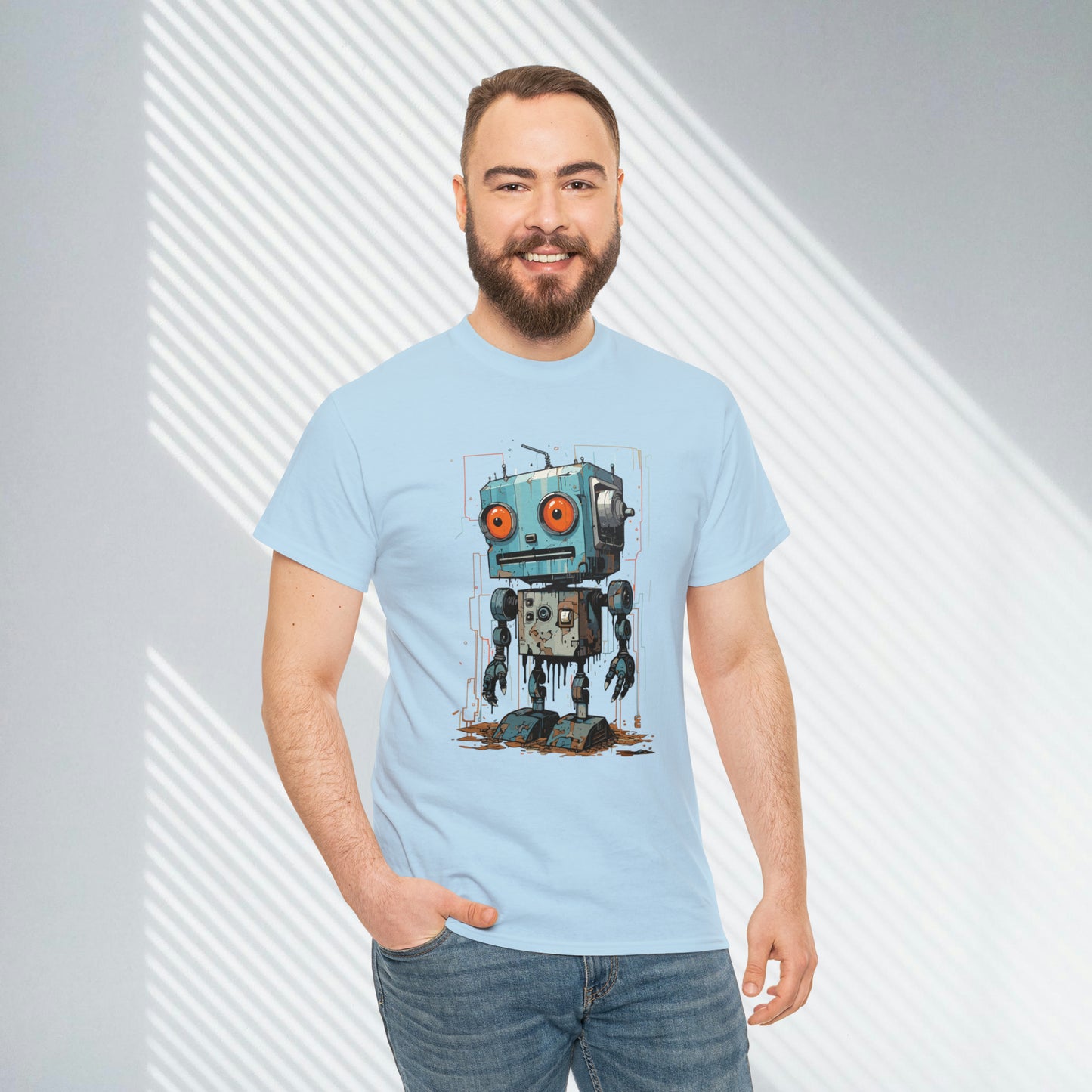 Gears of Sorrow, Robot Unisex Heavy Cotton Tee