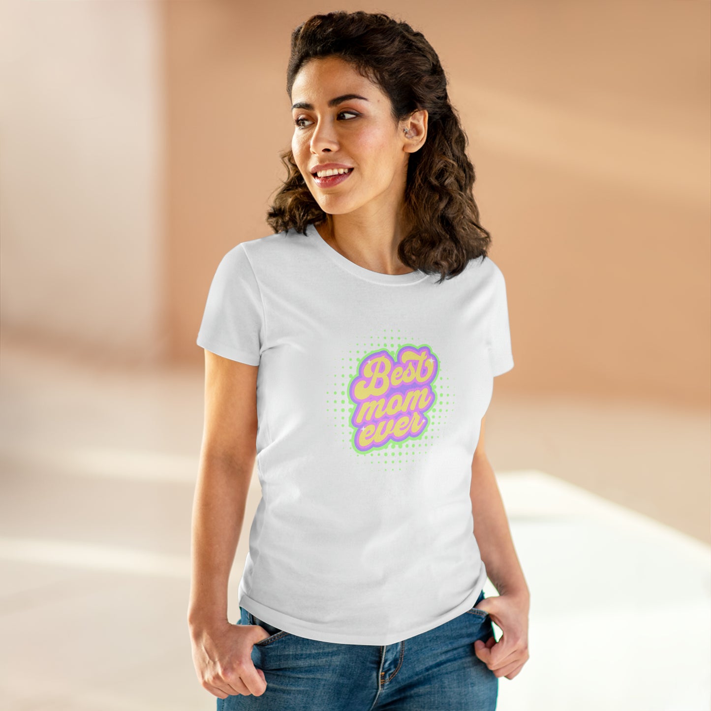 Best Mom Ever, Women's Midweight Cotton Tee